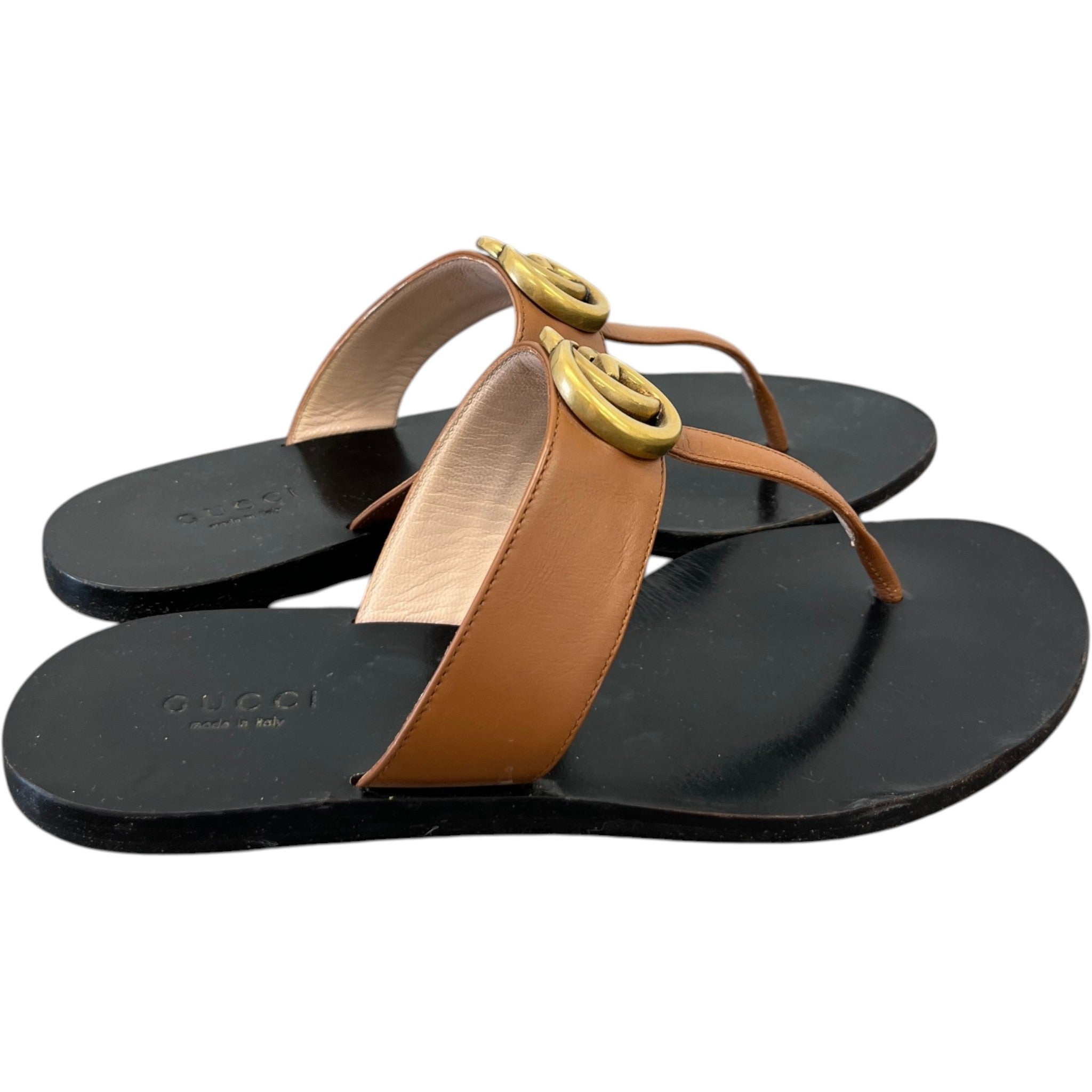 Women's Gg Marmont Sandals Brown Size EU 35.5 / UK 2.5