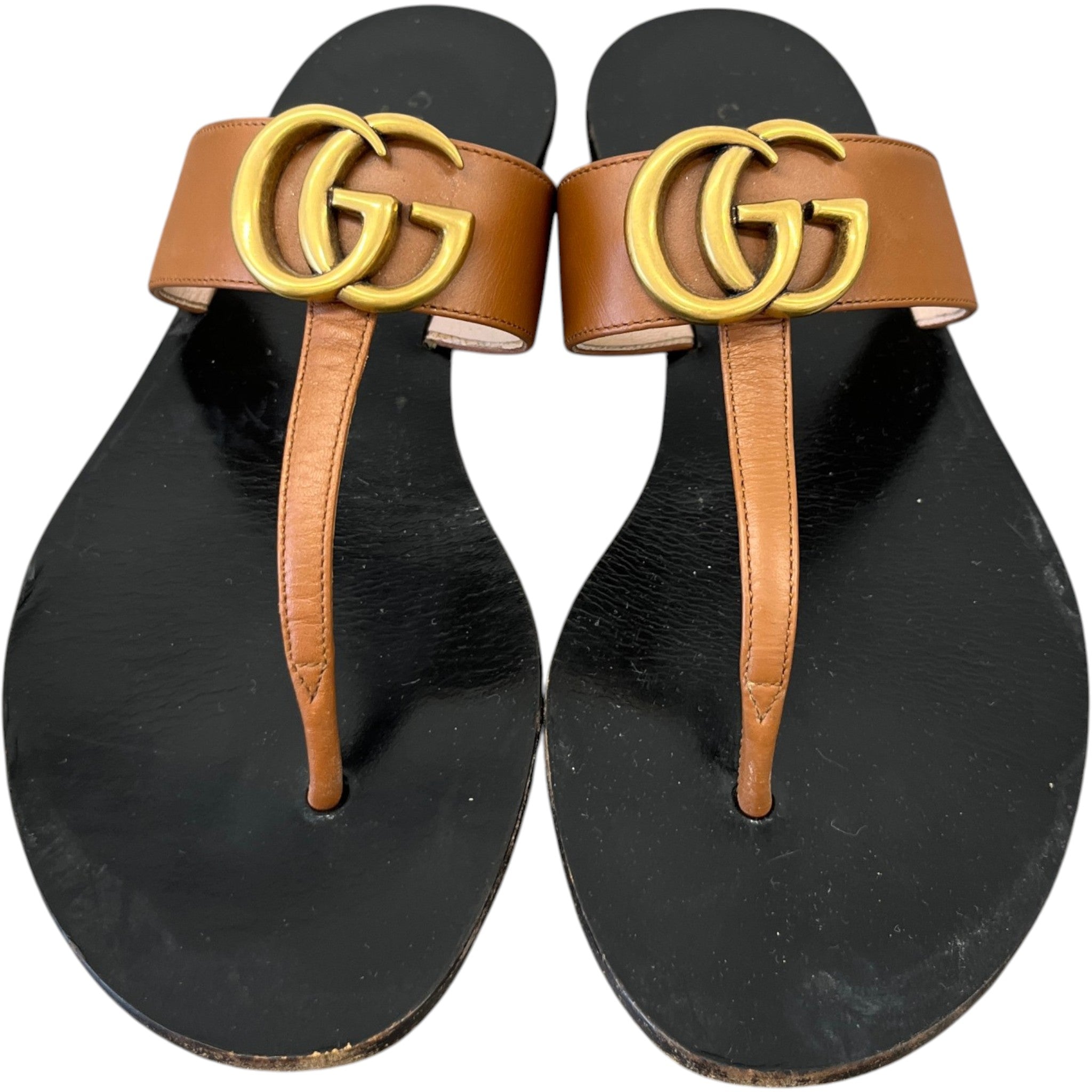 Women's Gg Marmont Sandals Brown Size EU 35.5 / UK 2.5