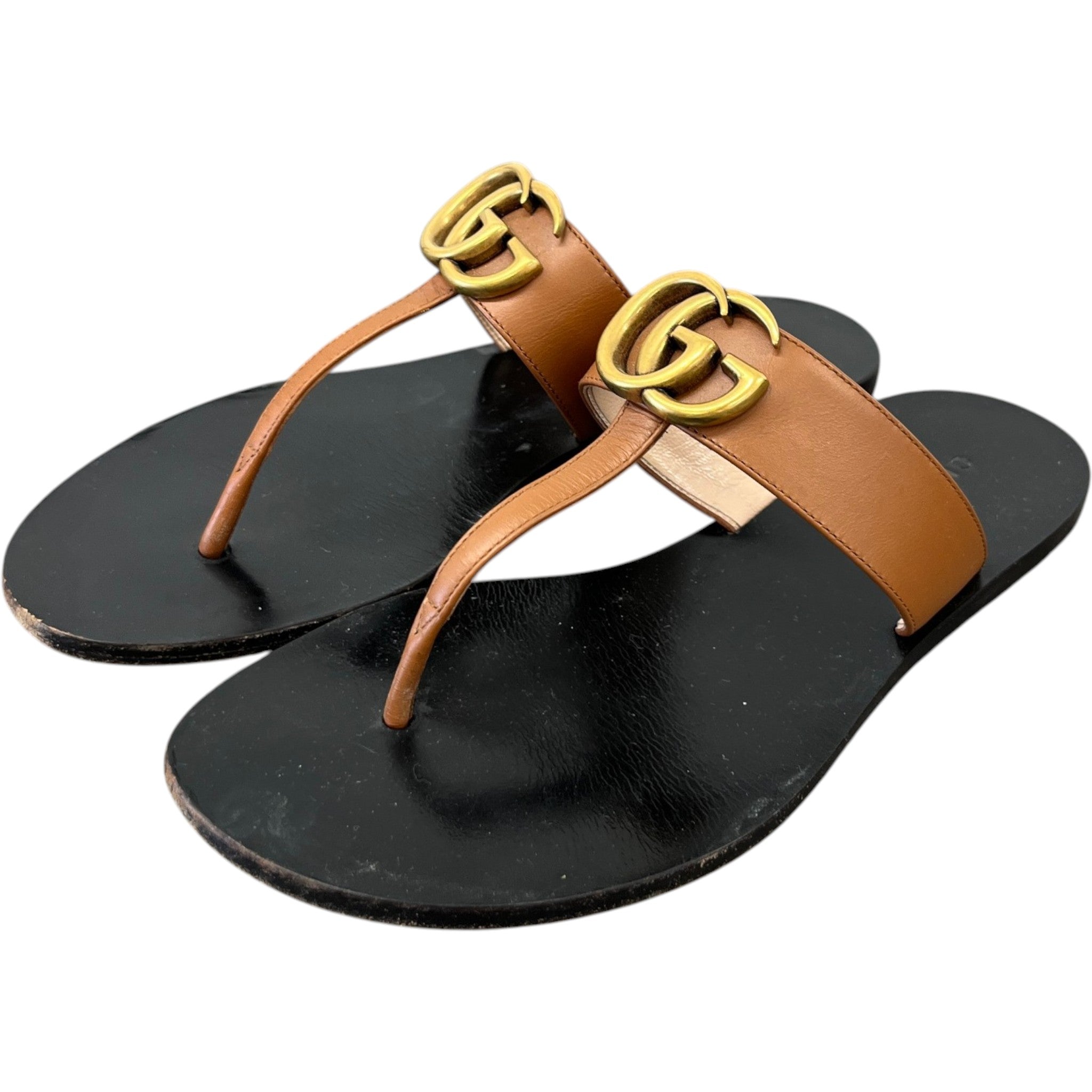 Women's Gg Marmont Sandals Brown Size EU 35.5 / UK 2.5