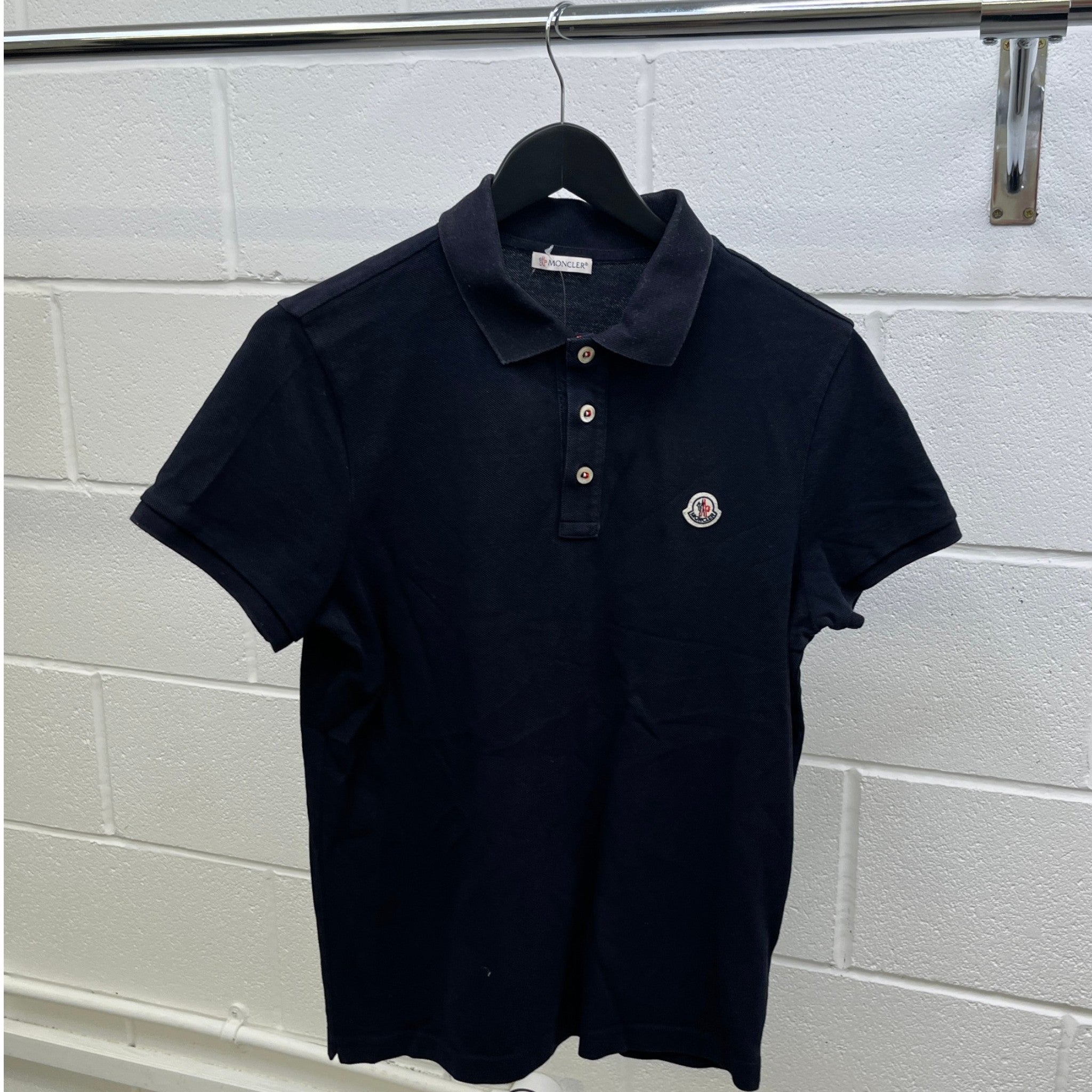 Men's Maglia Polo Shirt Navy Size M