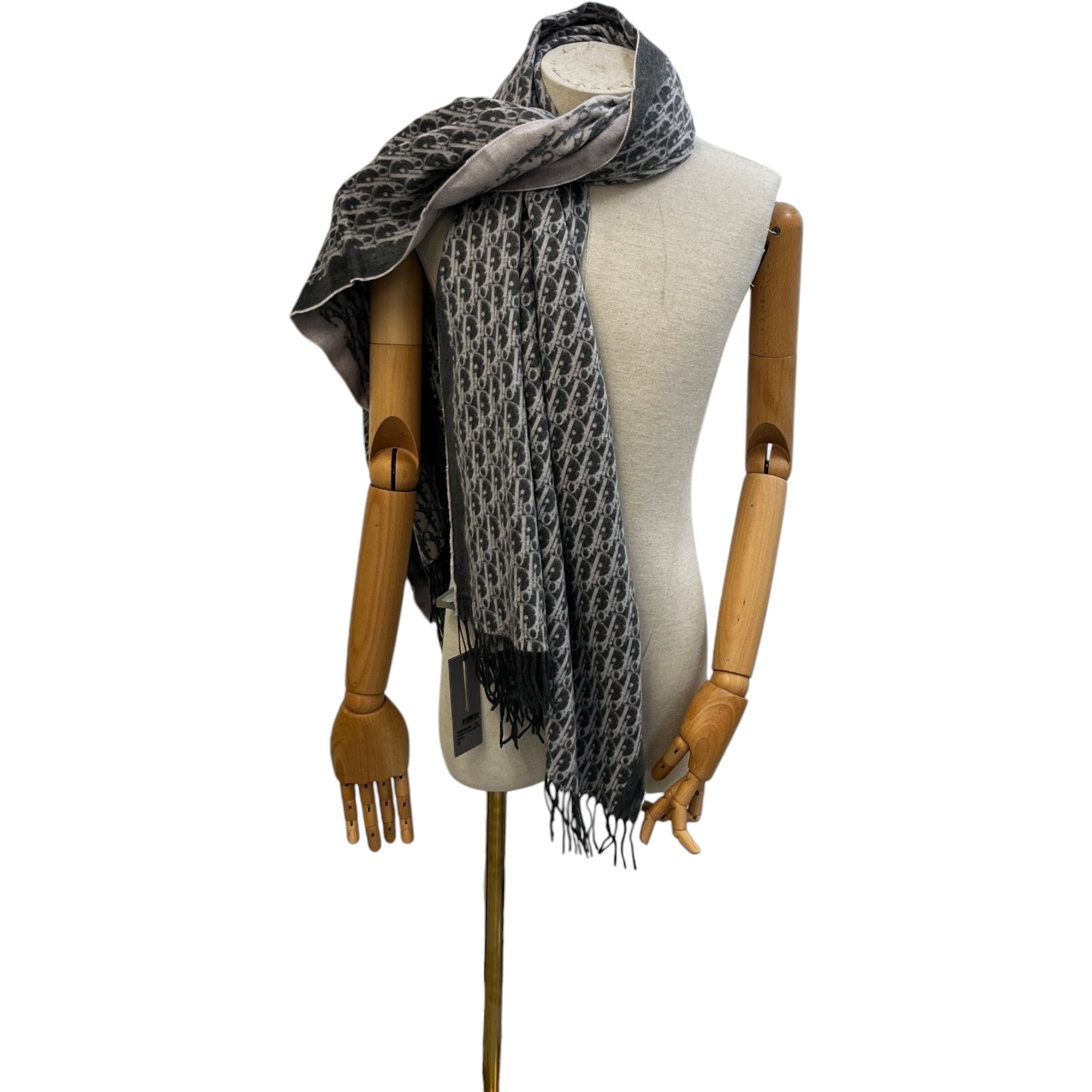 Women's Oblique Scarf Grey