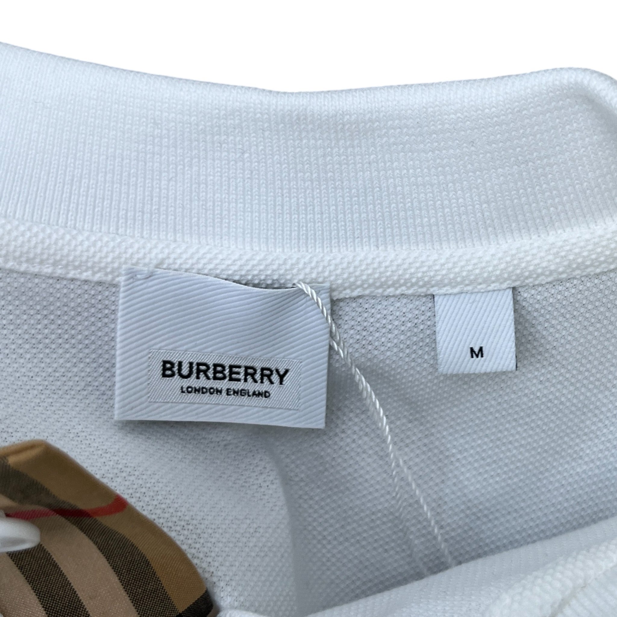 Men's Equestrian Knight Polo Shirt White Size M