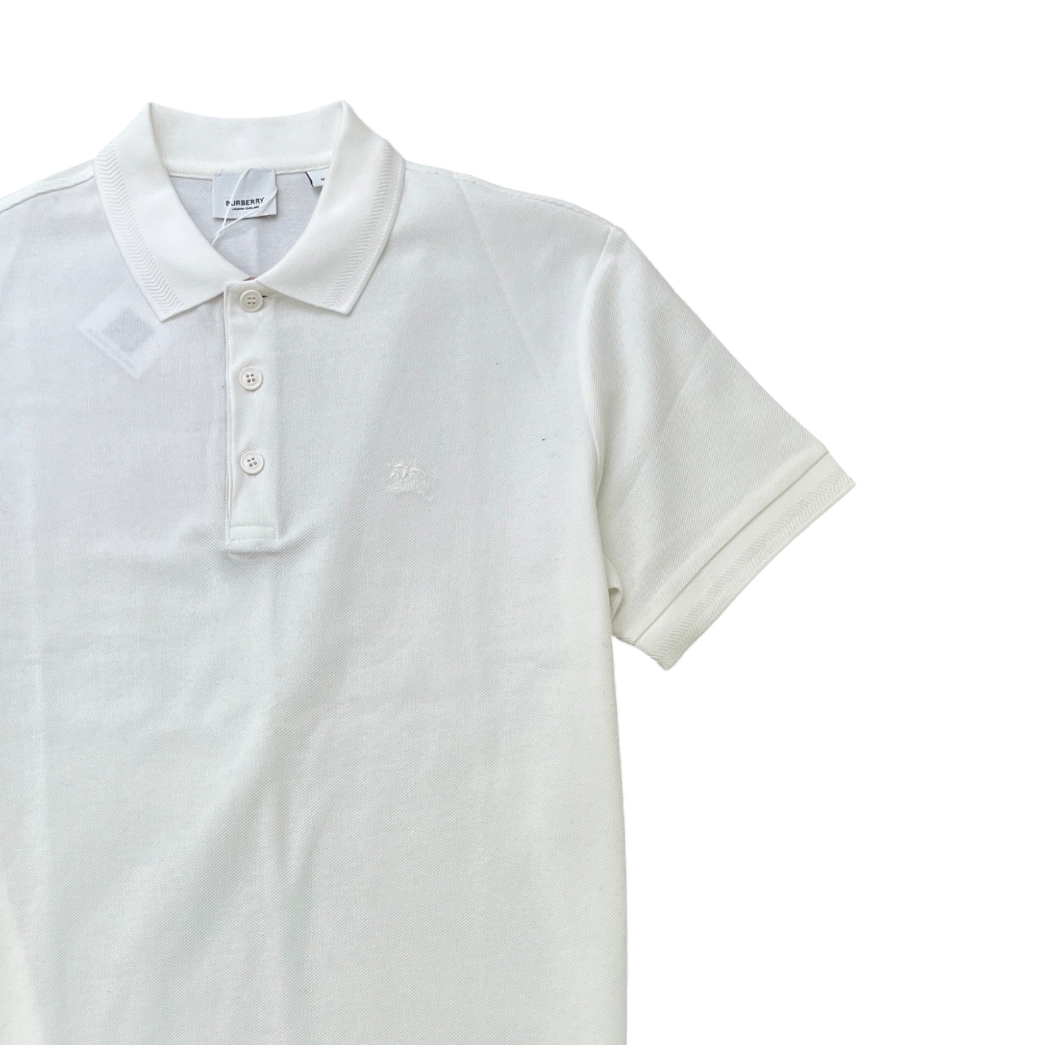 Men's Equestrian Knight Polo Shirt White Size M