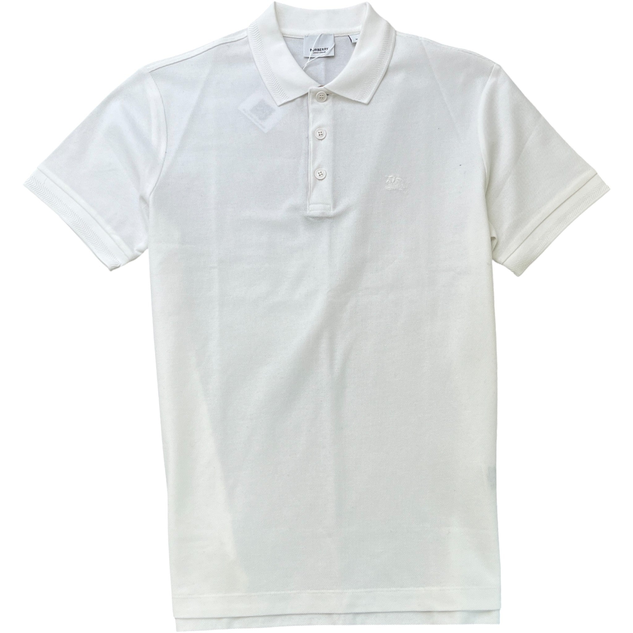 Men's Equestrian Knight Polo Shirt White Size M