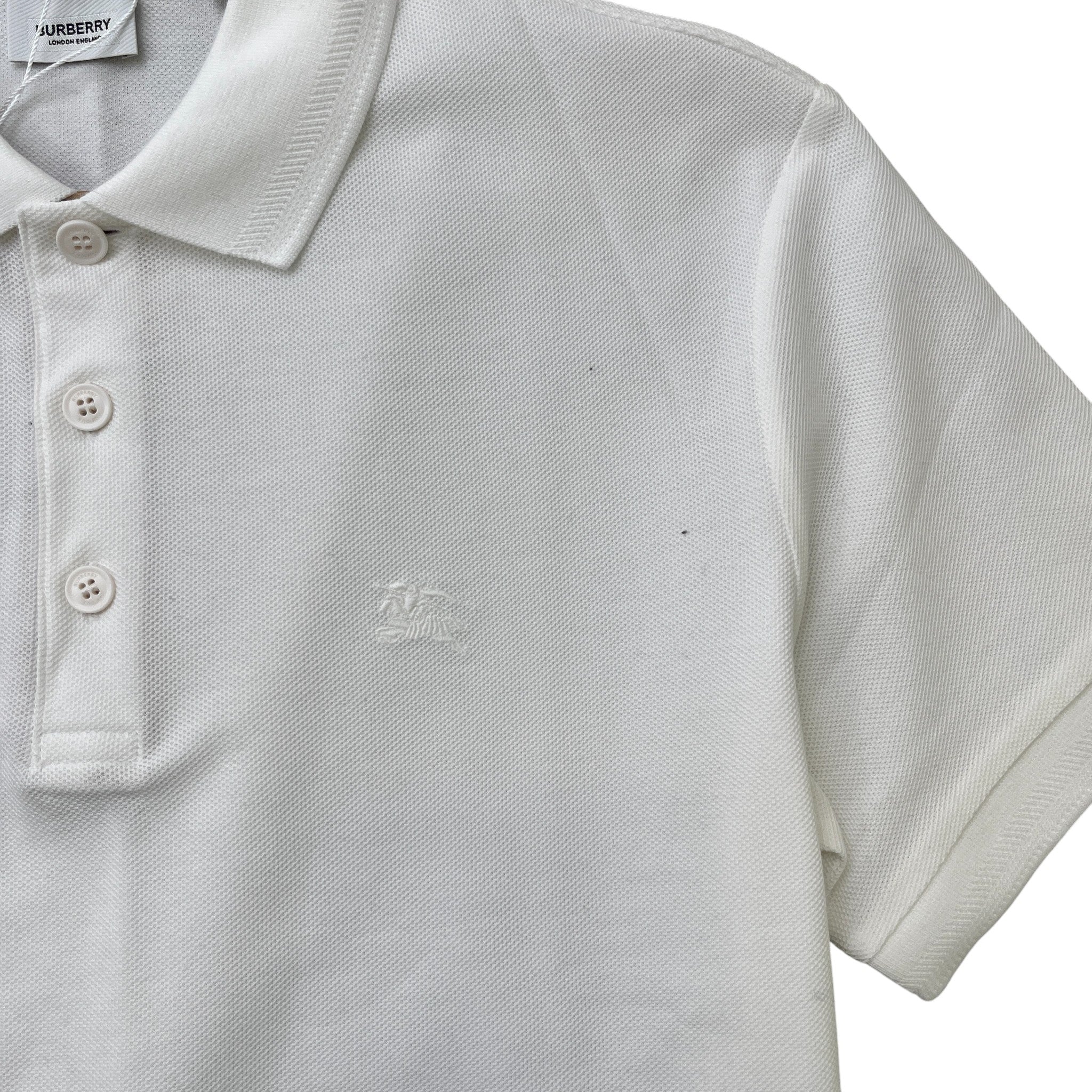 Men's Equestrian Knight Polo Shirt White Size M