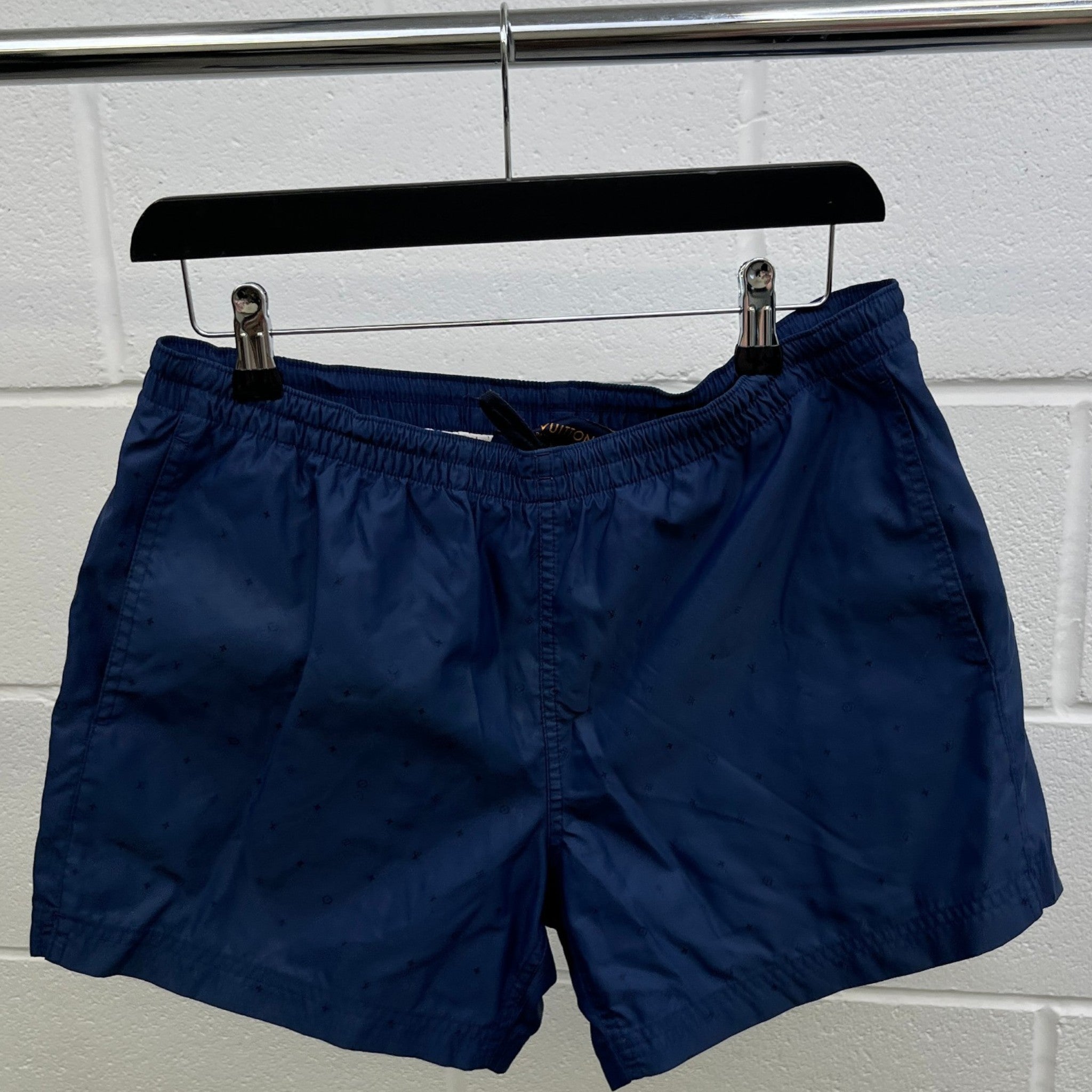 Men's Monogram Swim Shorts Navy Size M