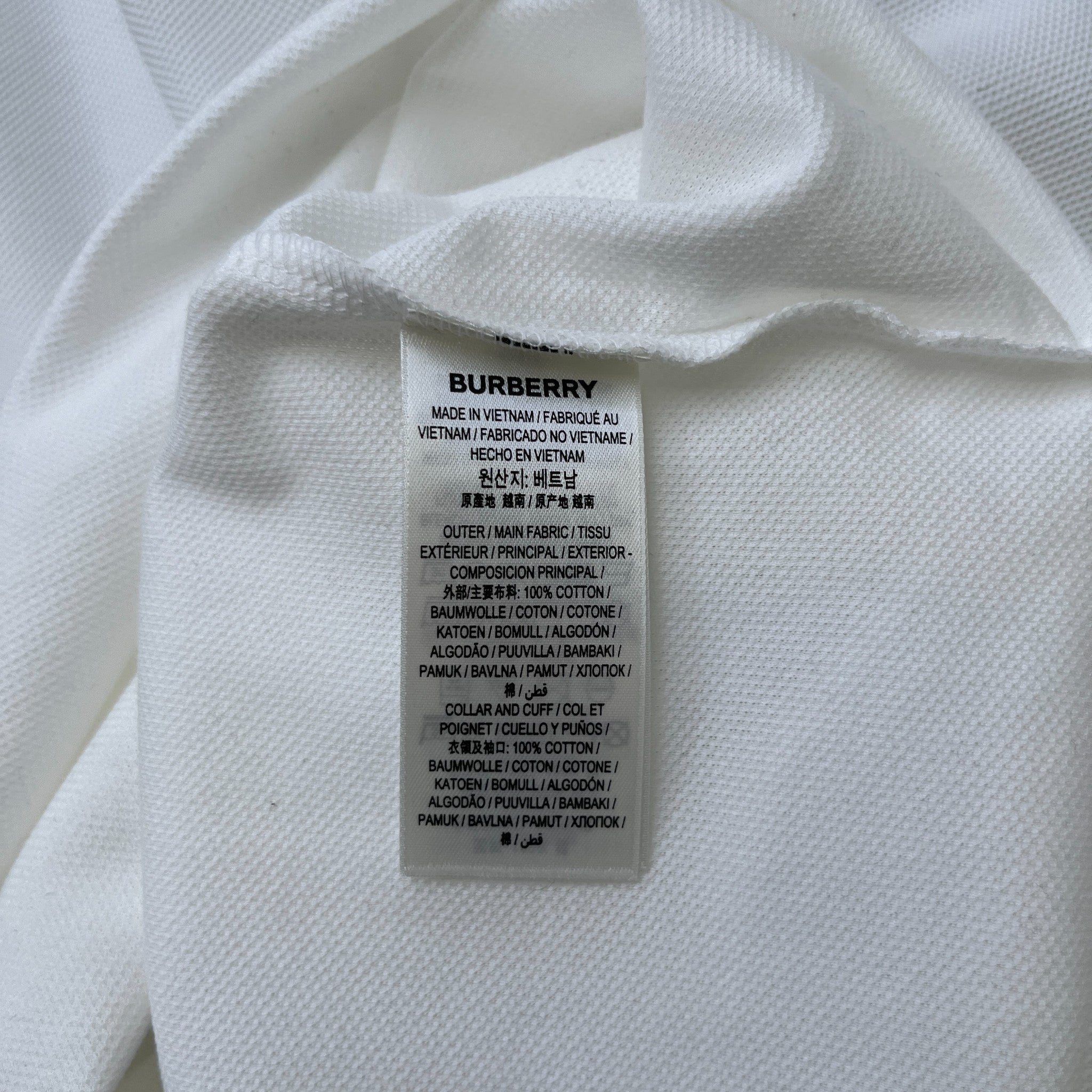 Men's Equestrian Knight Polo Shirt White Size M