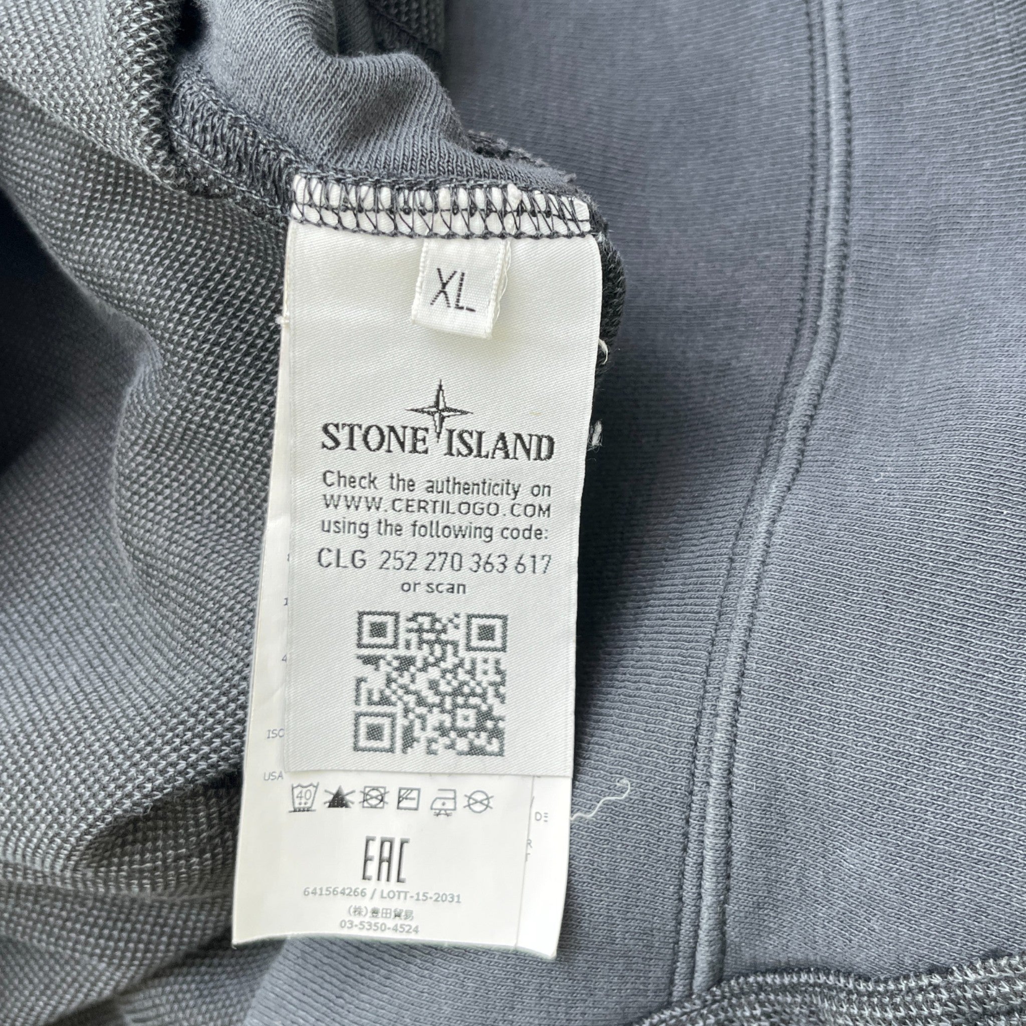 Men's Applique Logo Hoodie Navy Size XL