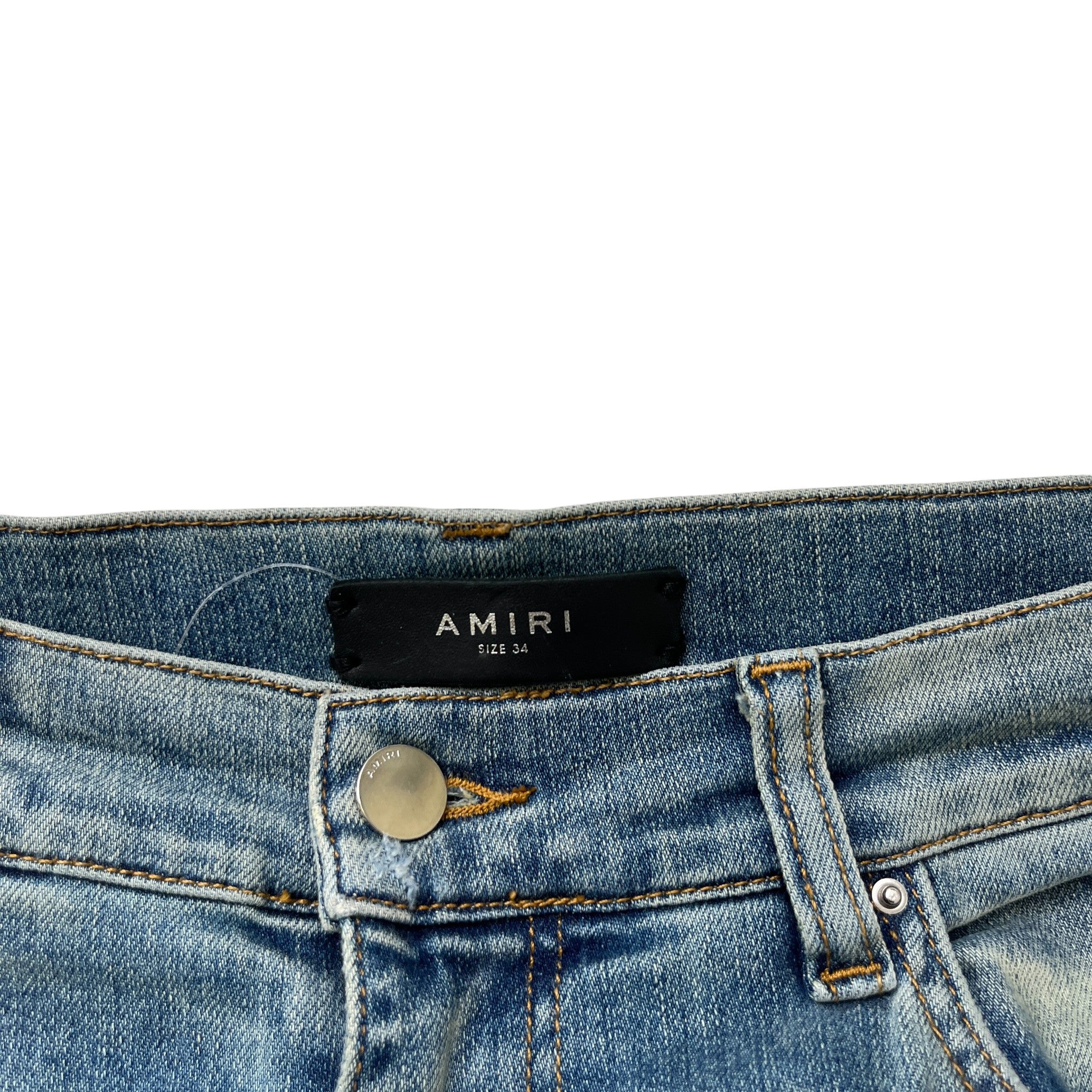 Men's Mx1 Distressed Jeans Blue Size Waist 34"