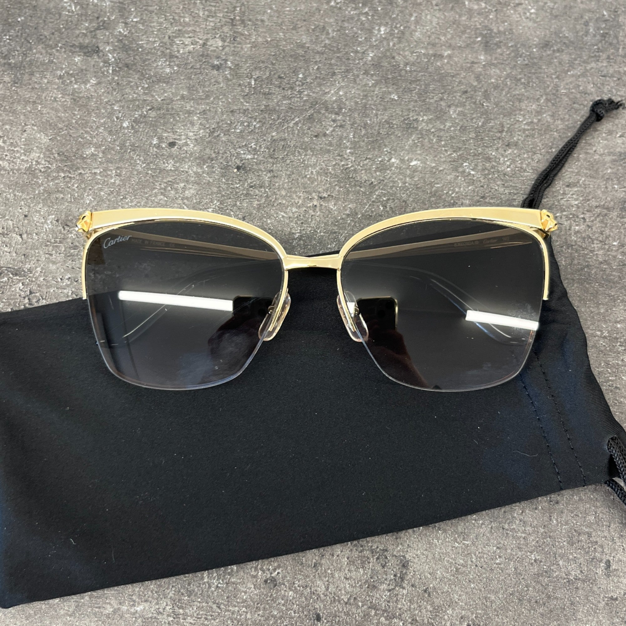 Women's Ct0124S Panthere Sunglasses Gold