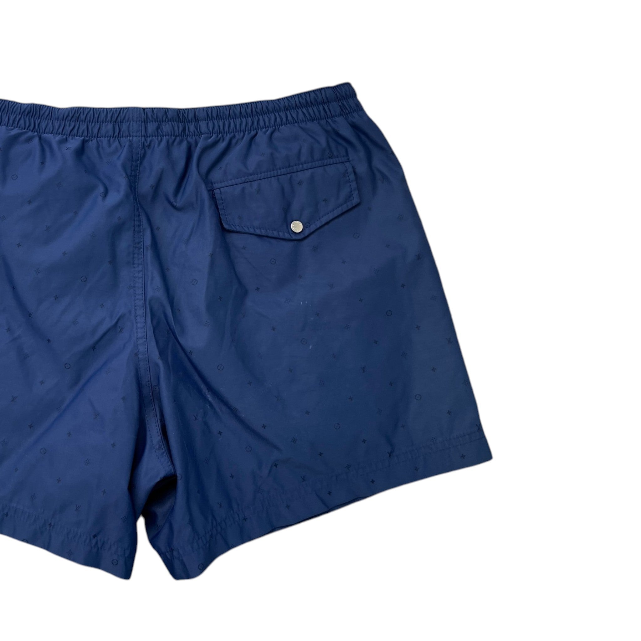 Men's Monogram Swim Shorts Navy Size M