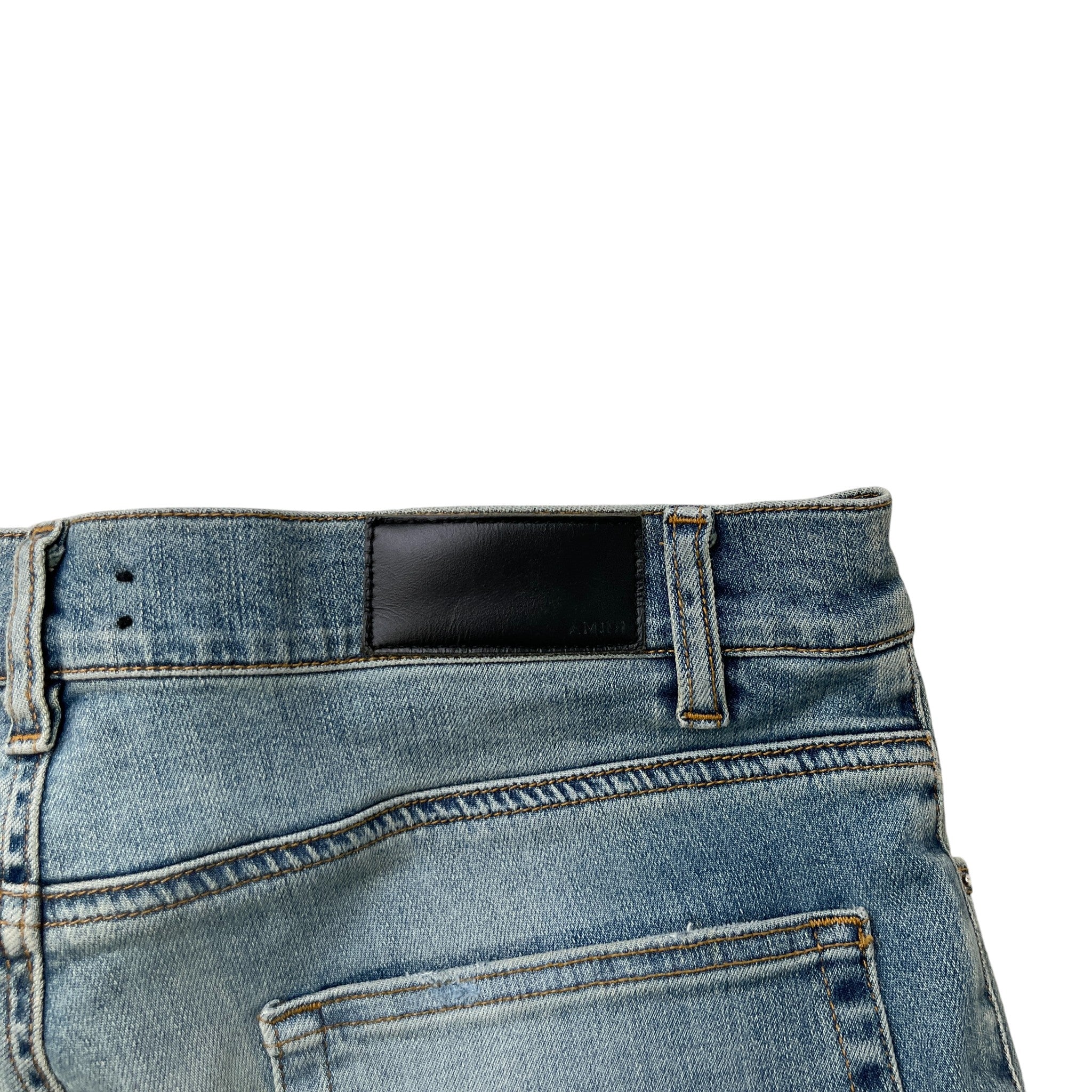 Men's Mx1 Distressed Jeans Blue Size Waist 34"