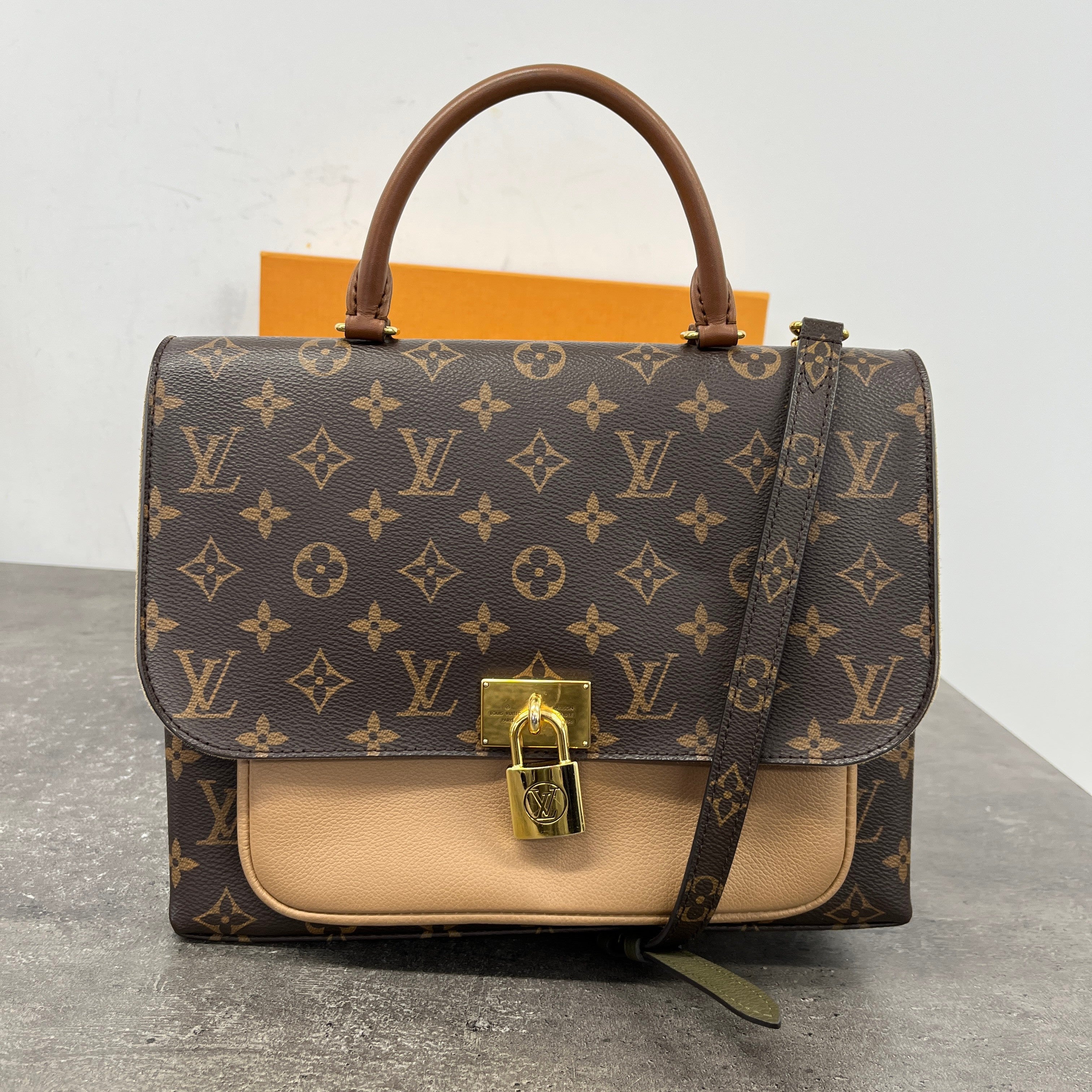 Women's Marignan Monogram Sesame Tote Bag Brown