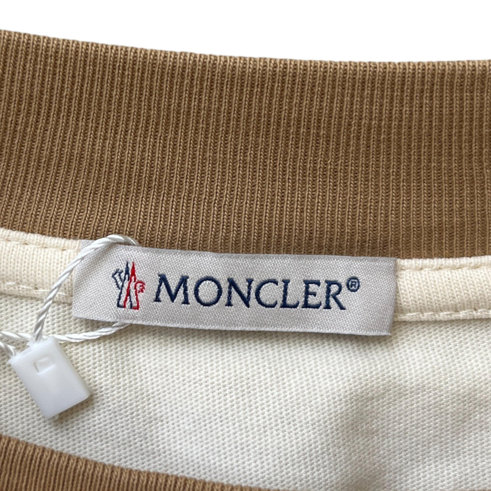 Men's Ss Logo T-Shirt Cream Size M