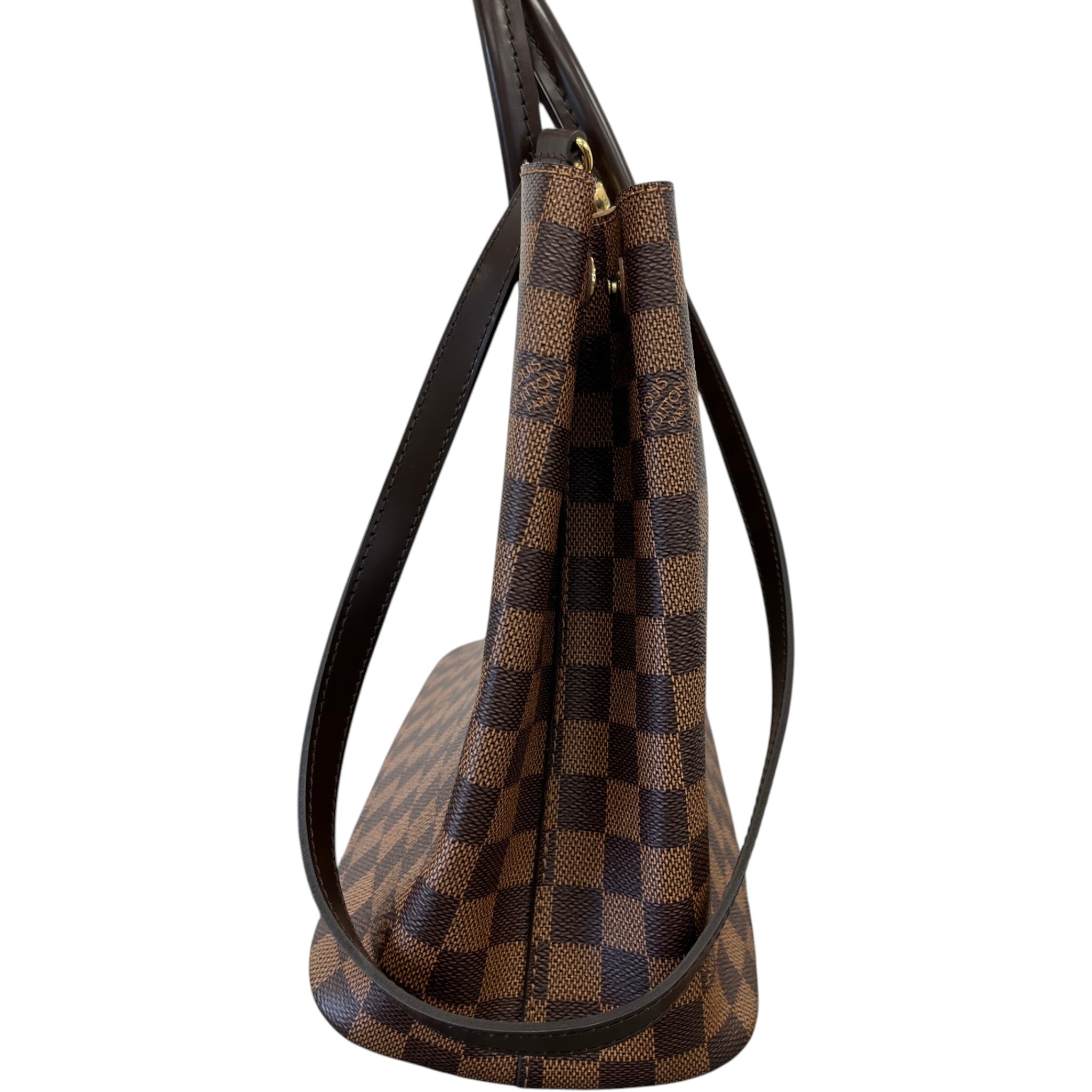 Women's Damier Ebene Kensington Handbag Brown