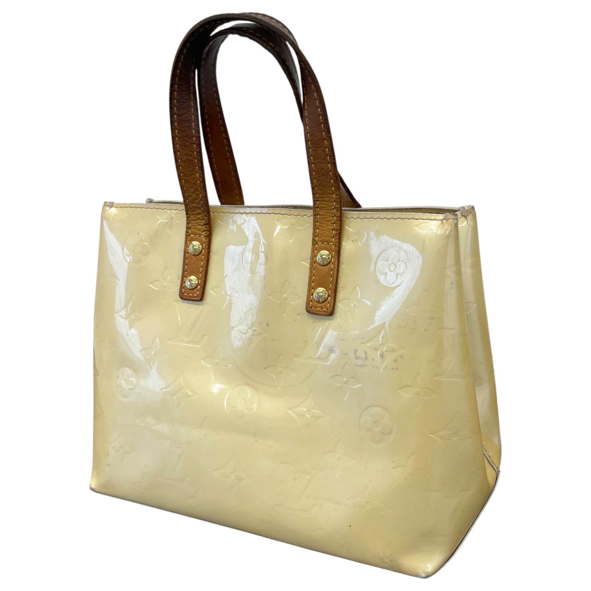 Women's Monogram Vernis Reade Pm Handbag Beige