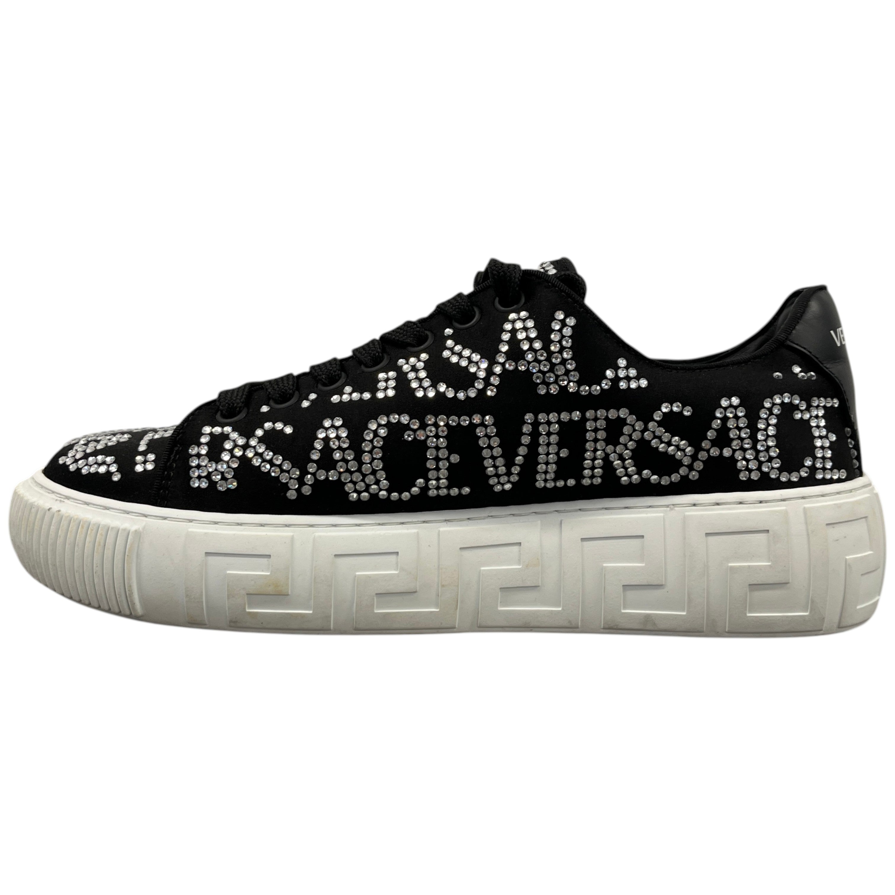 Women's Crystal Logo Low Trainers Black Size EU 39 / UK 6
