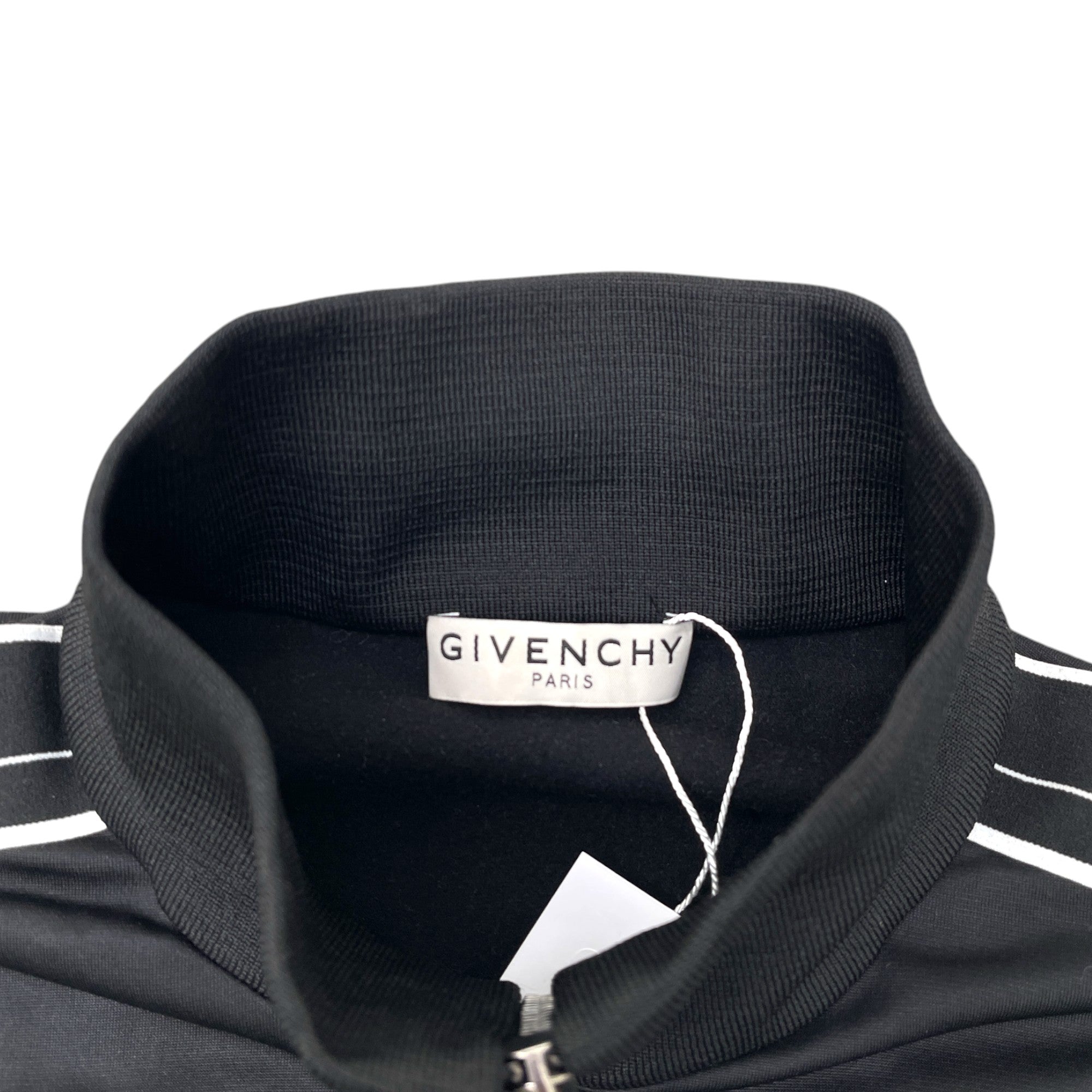 Men's Tape Logo Track Jacket Black Size XXL