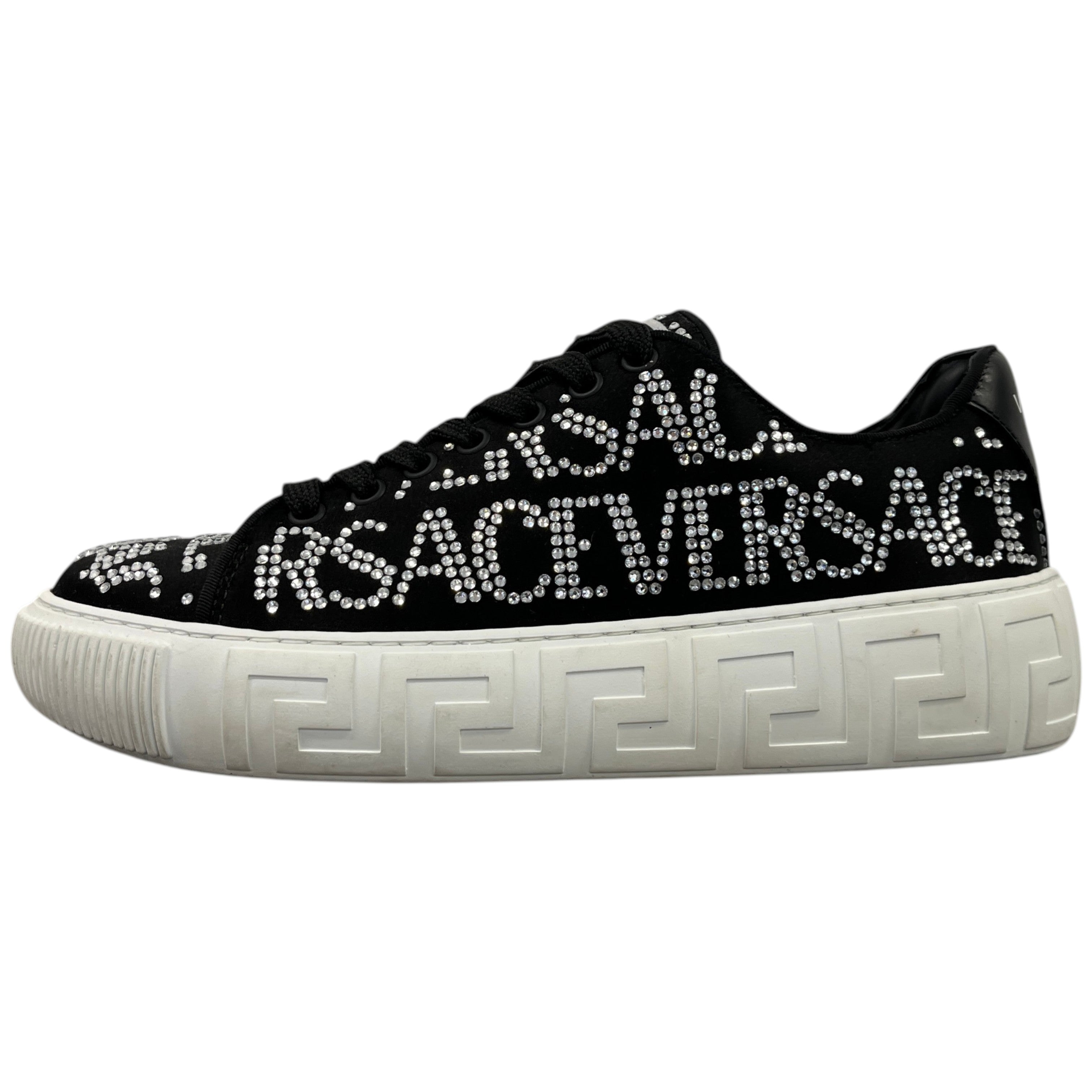 Women's Crystal Logo Low Trainers Black Size EU 39 / UK 6
