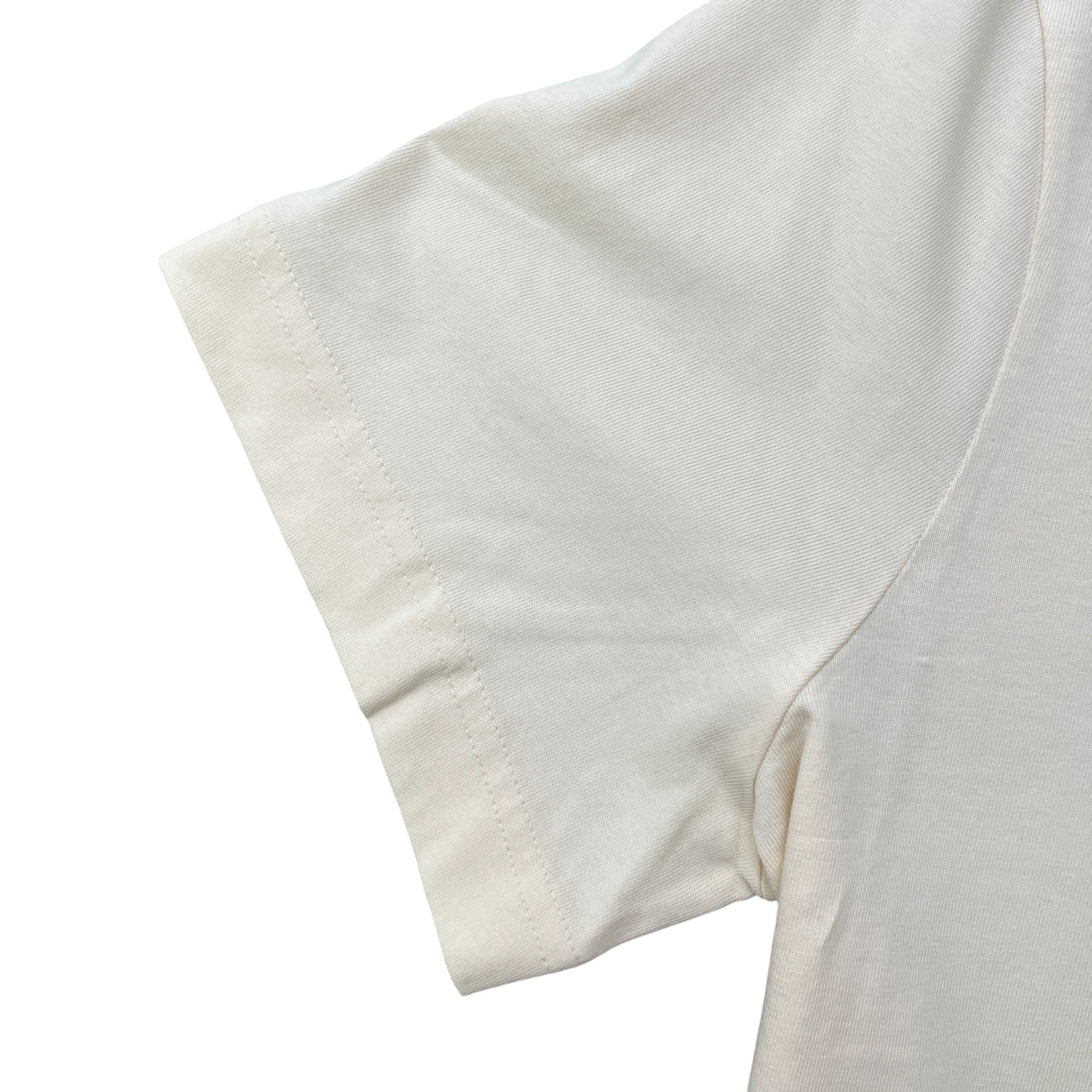 Men's Ss Logo T-Shirt Cream Size S