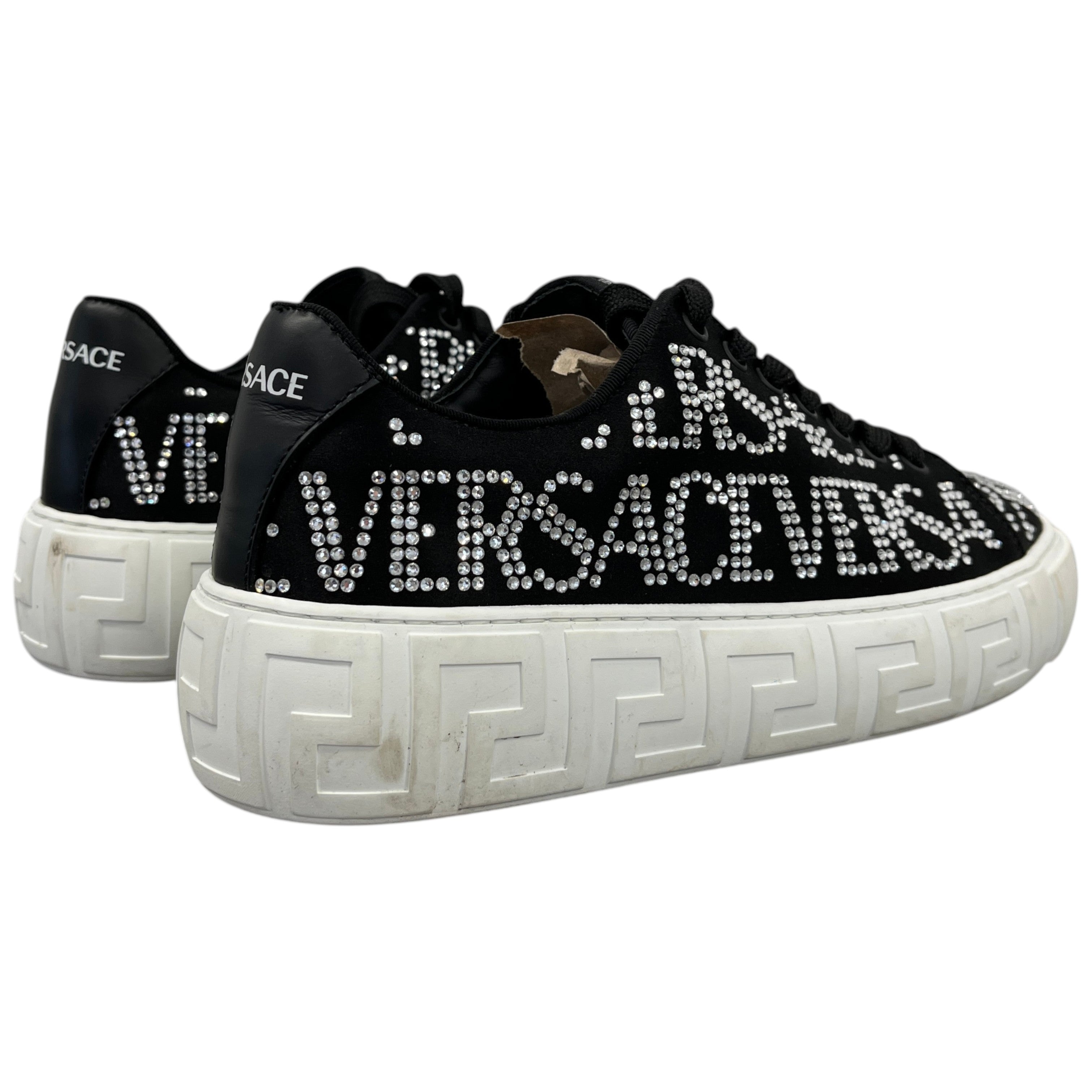Women's Crystal Logo Low Trainers Black Size EU 39 / UK 6