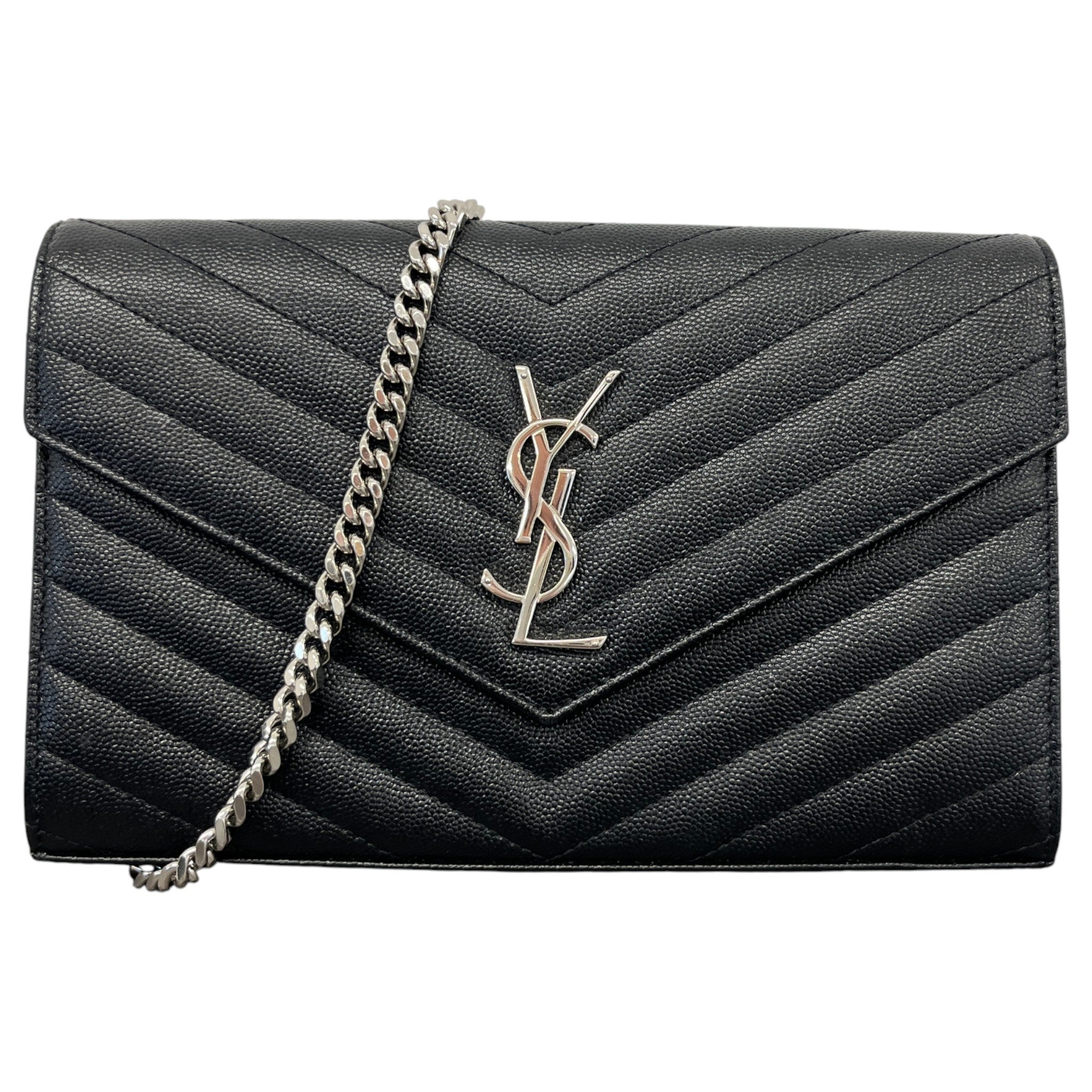 Women's Cassandre Envelope Chain Wallet Bag Black