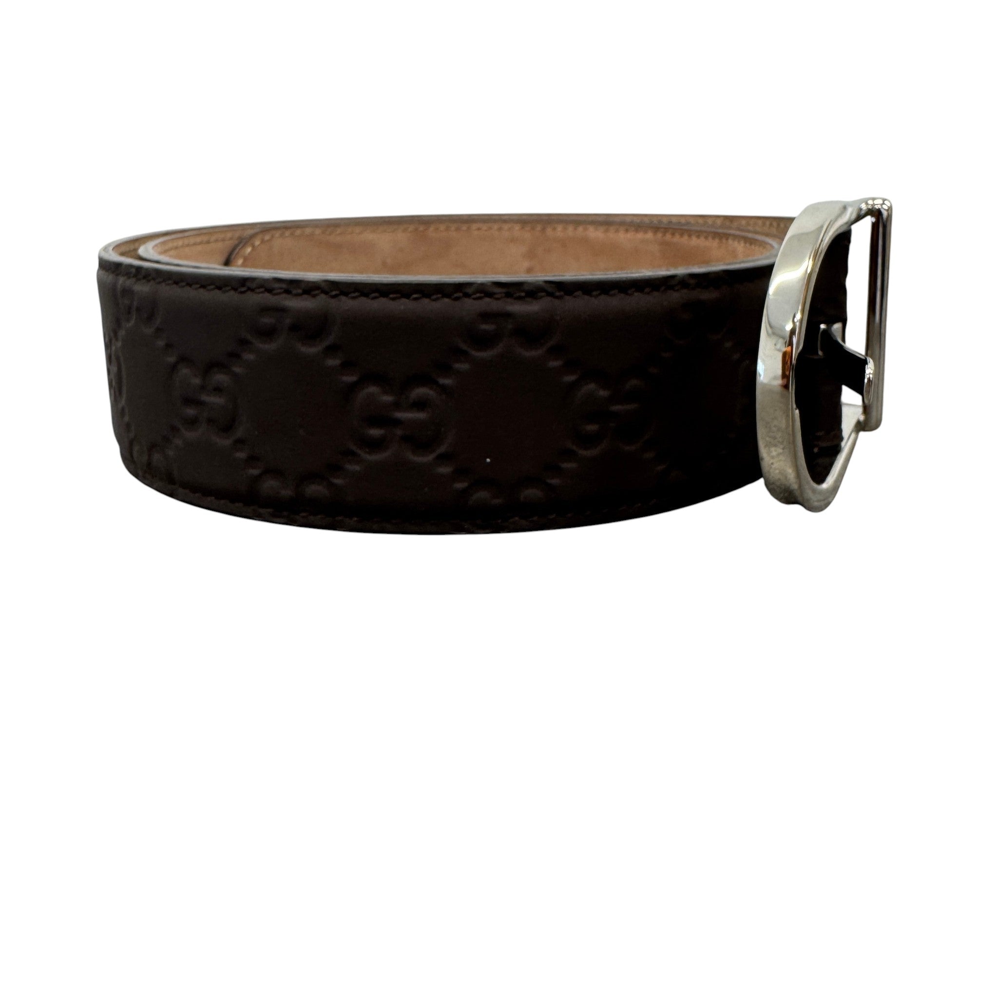 Men's Gg Supreme Belt Brown Size Waist 38"