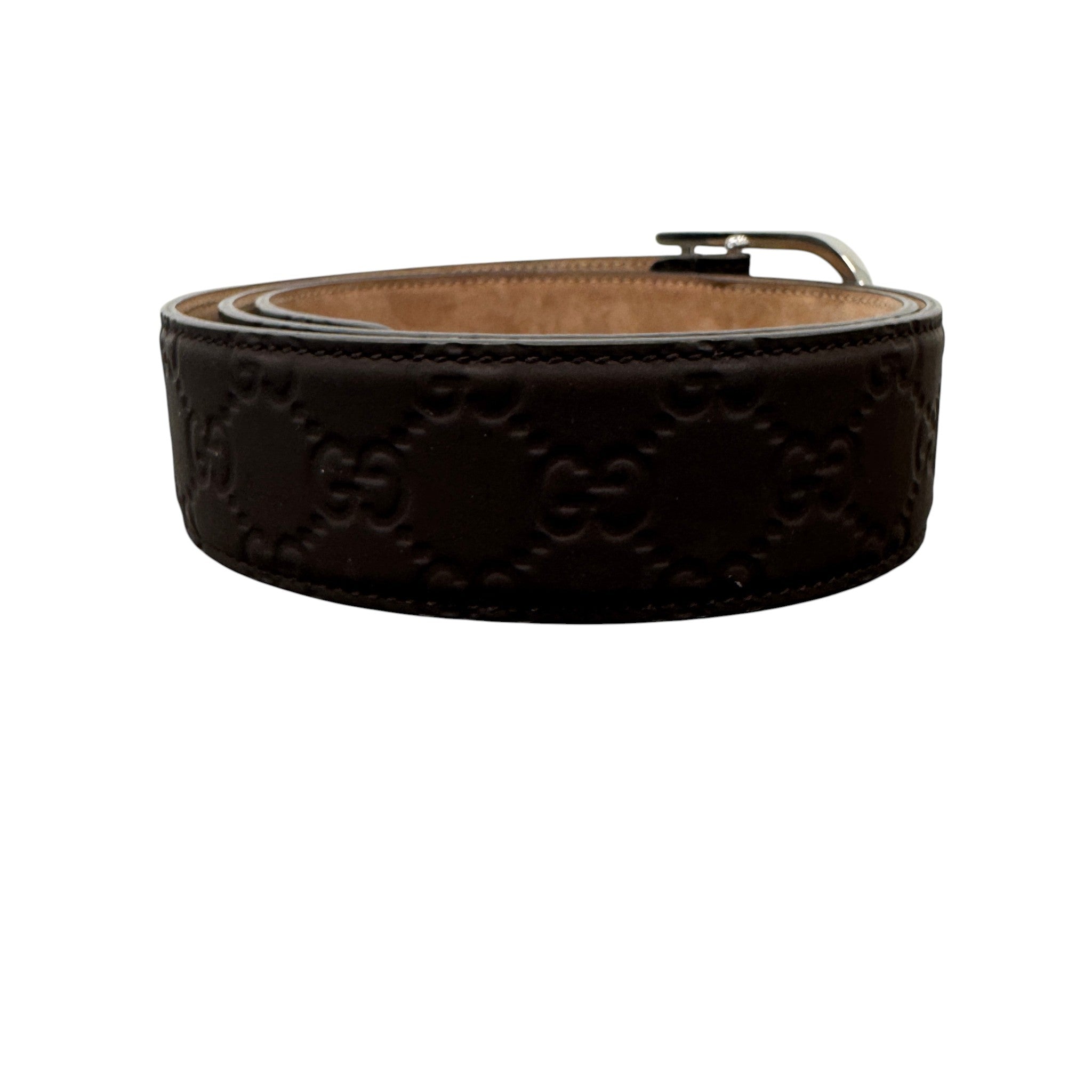 Men's Gg Supreme Belt Brown Size Waist 38"