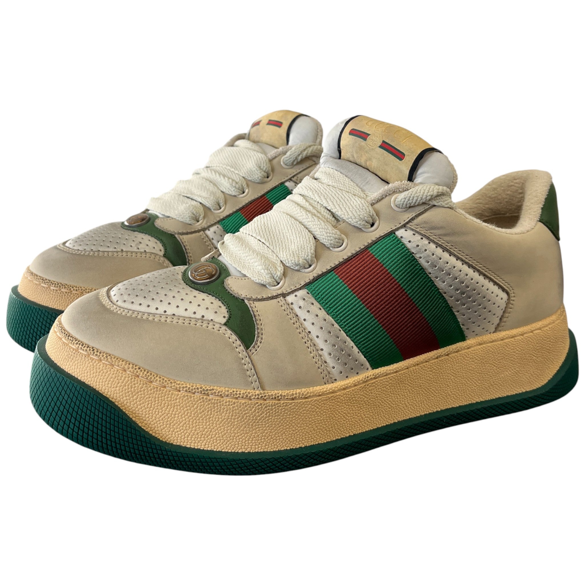 Men's Screener Web Low Trainers Beige Size EU 41.5 / UK 7.5