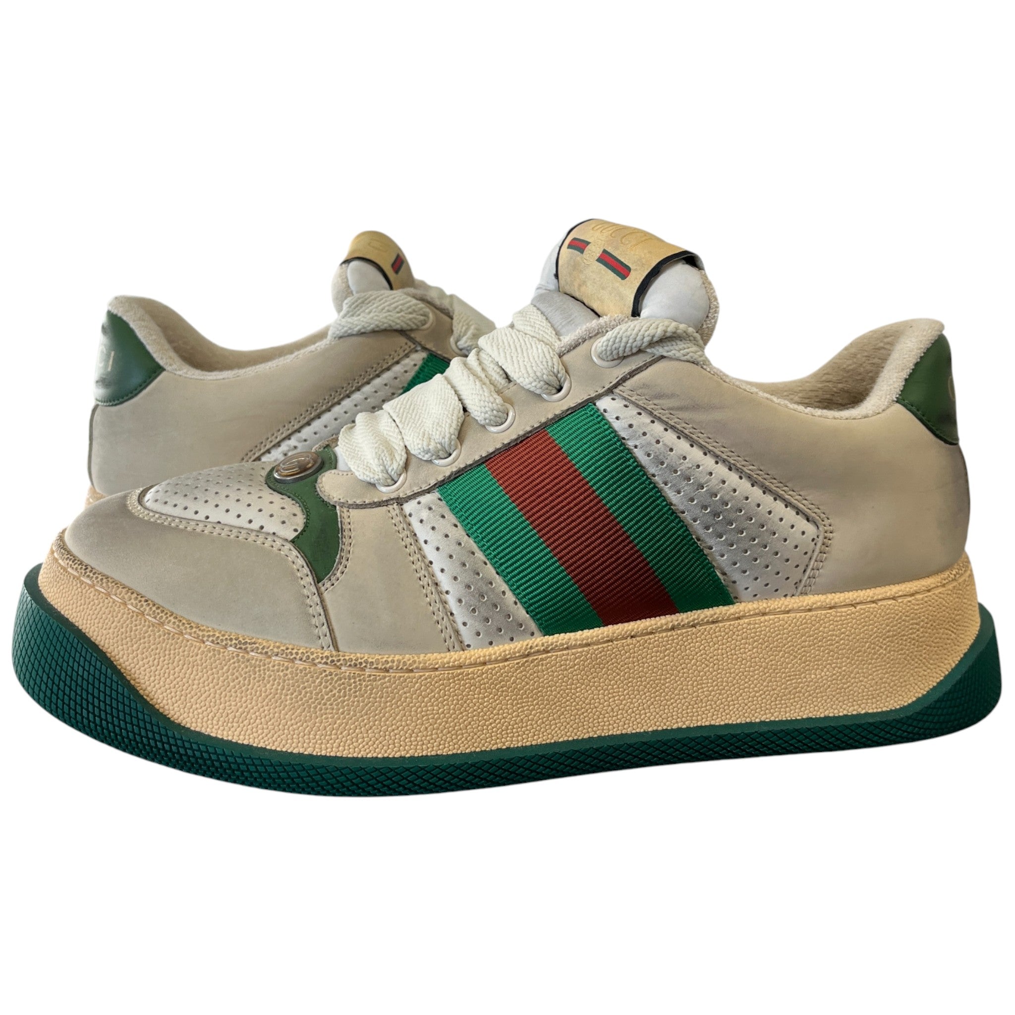 Men's Screener Web Low Trainers Beige Size EU 41.5 / UK 7.5