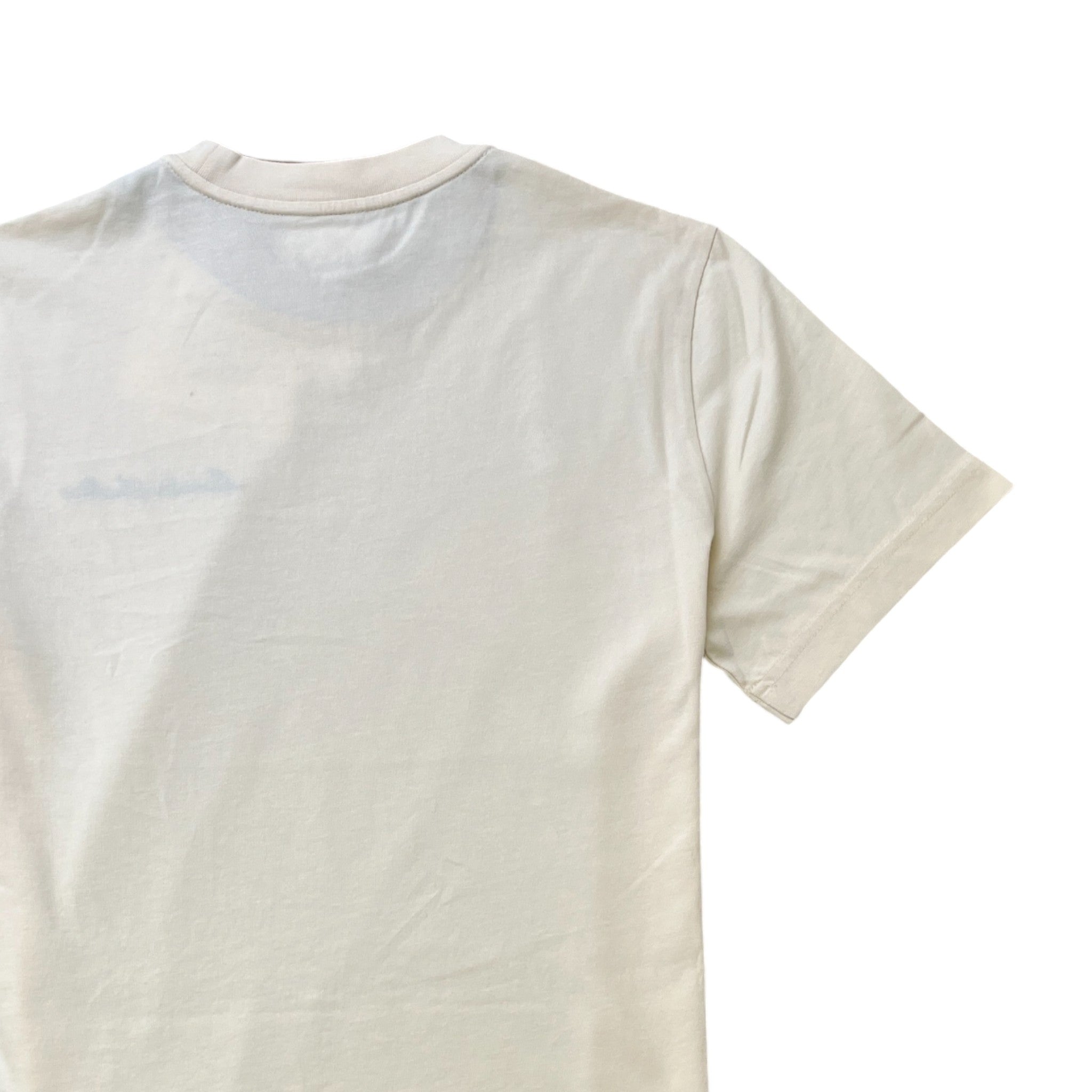 Men's Ss Logo T-Shirt Cream Size S
