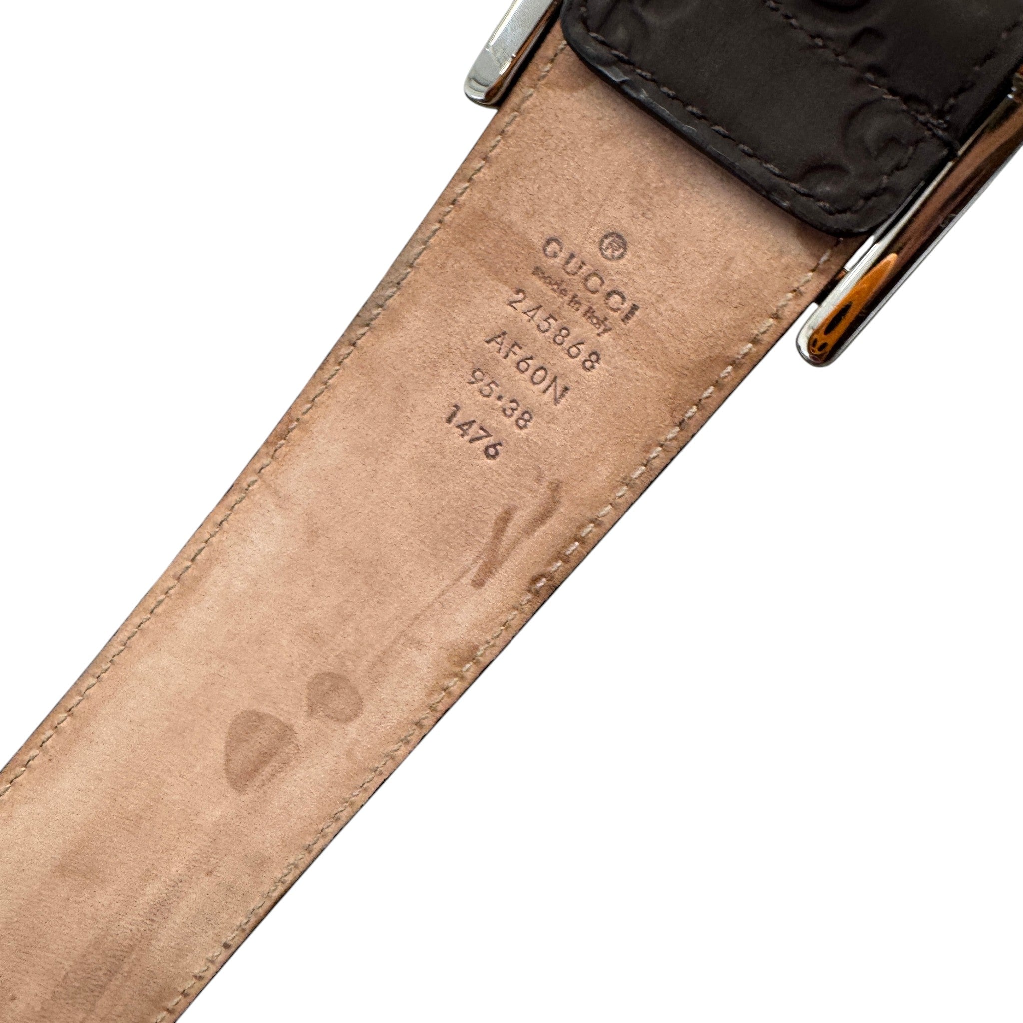 Men's Gg Supreme Belt Brown Size Waist 38"