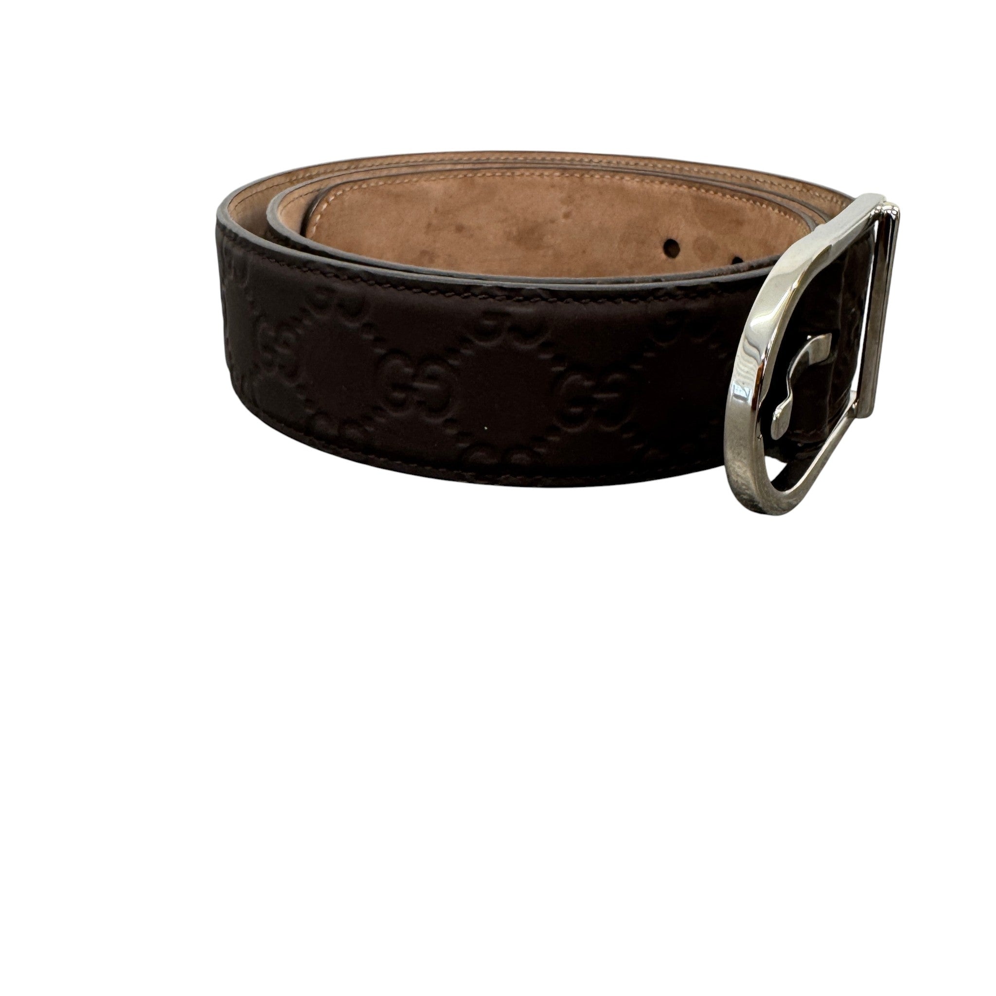 Men's Gg Supreme Belt Brown Size Waist 38"