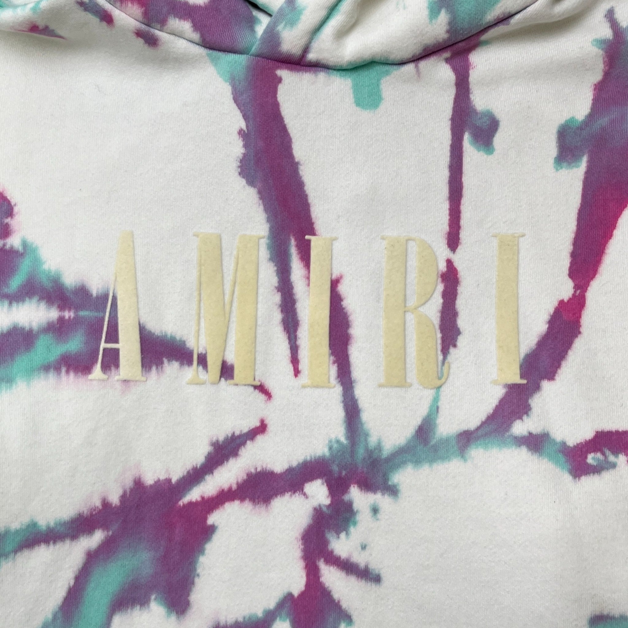 Men's Tie Dye Core Logo Hoodie Multi-Coloured Size XL