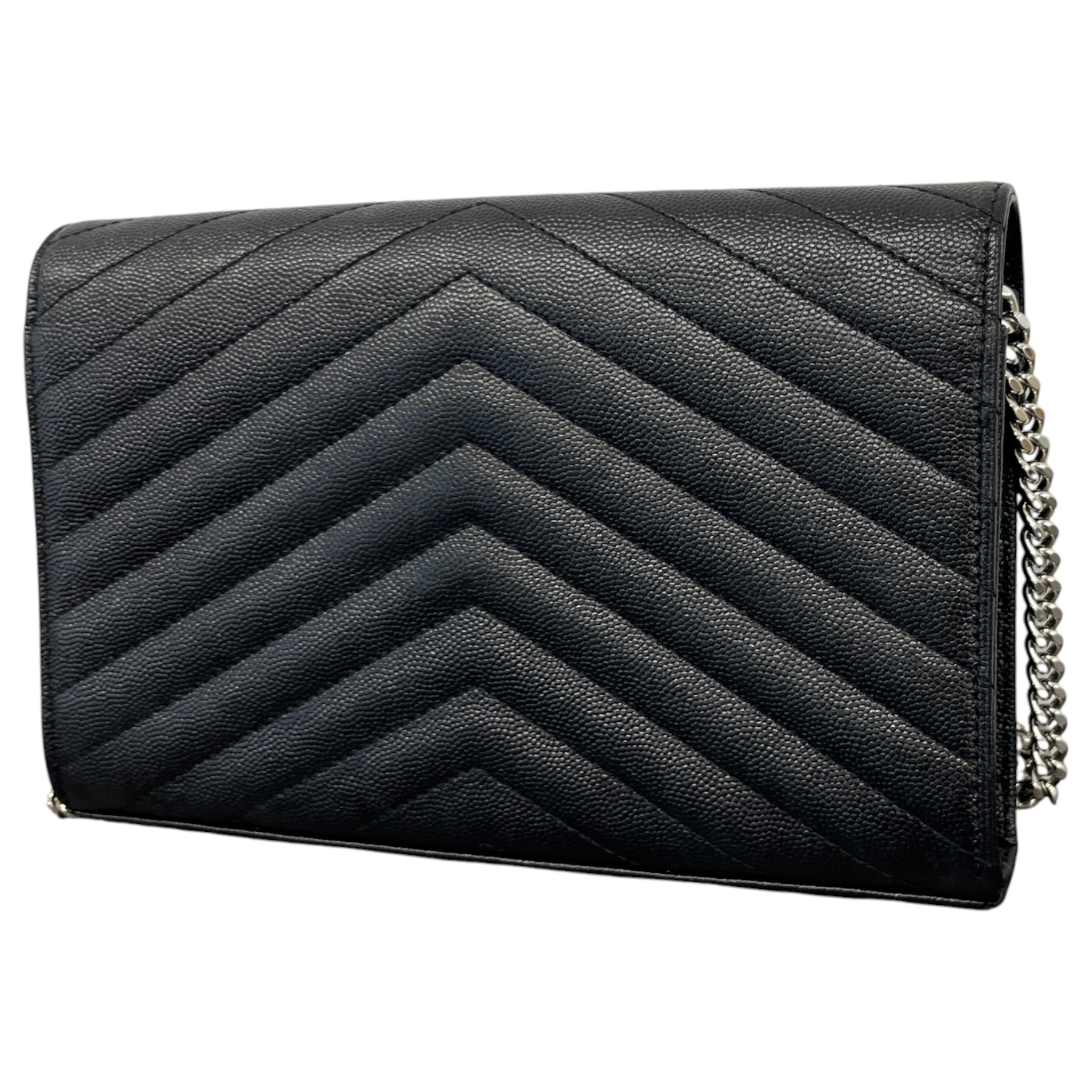 Women's Cassandre Envelope Chain Wallet Bag Black