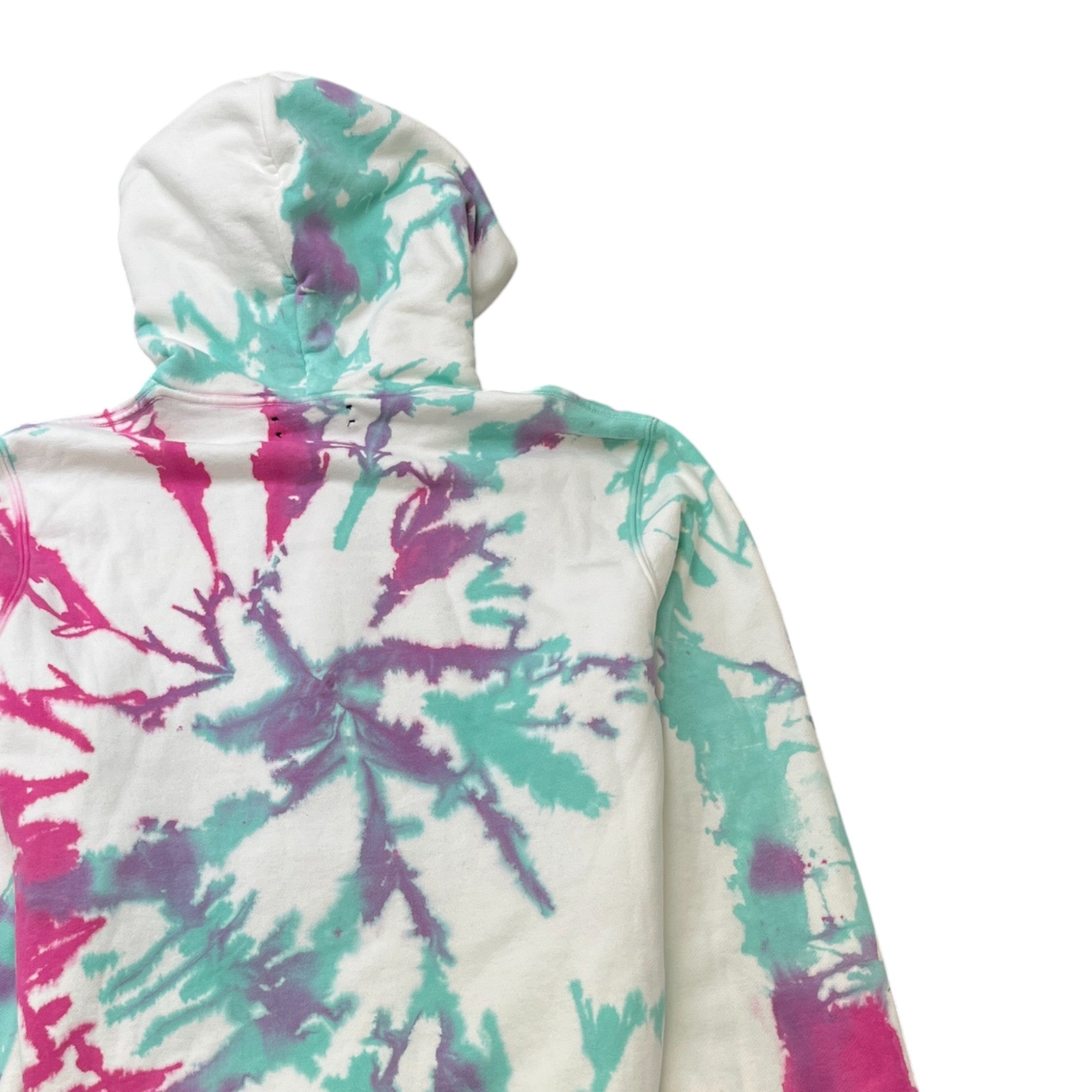 Men's Tie Dye Core Logo Hoodie Multi-Coloured Size XL