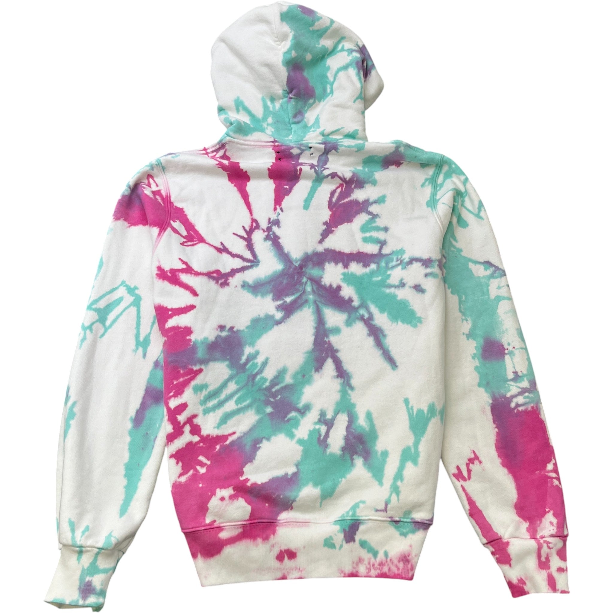 Men's Tie Dye Core Logo Hoodie Multi-Coloured Size XL