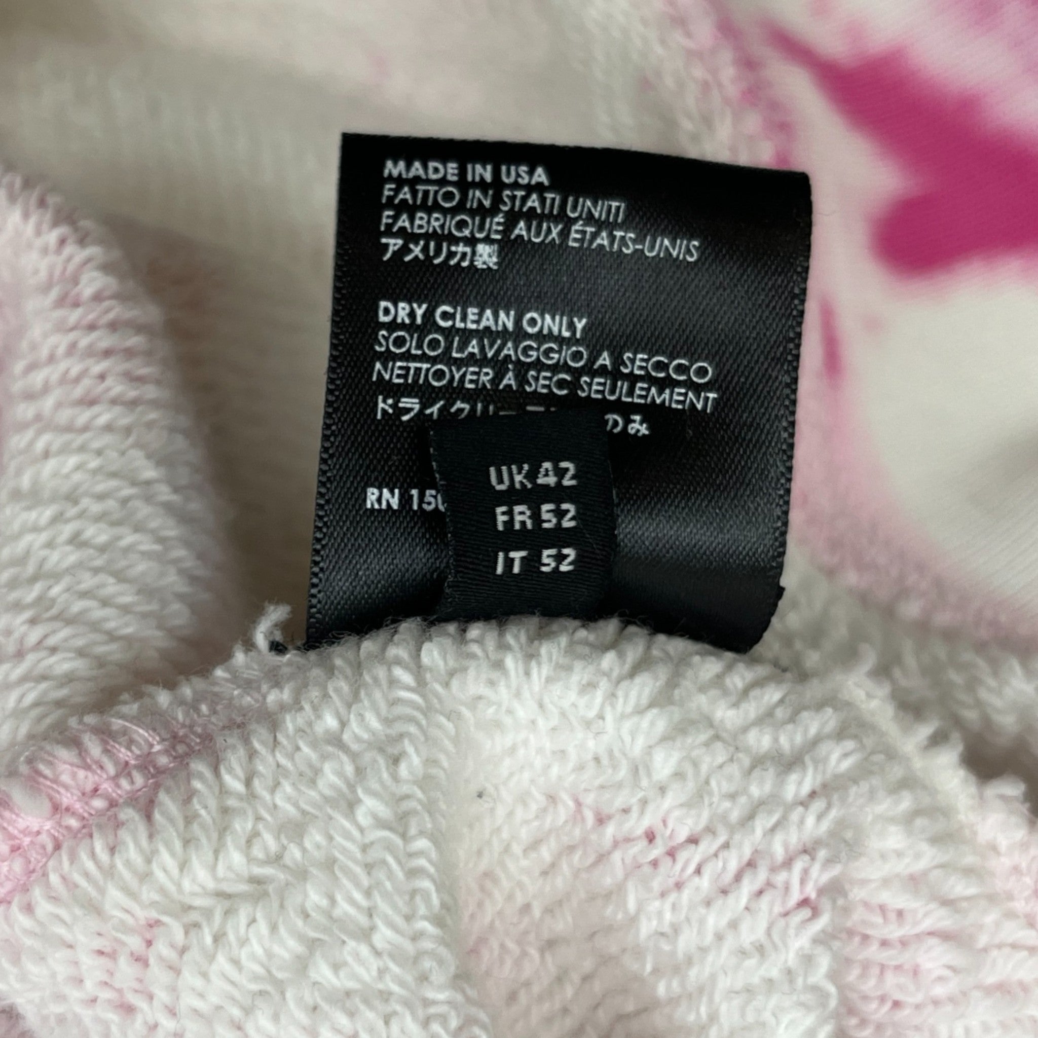 Men's Tie Dye Core Logo Hoodie Multi-Coloured Size XL