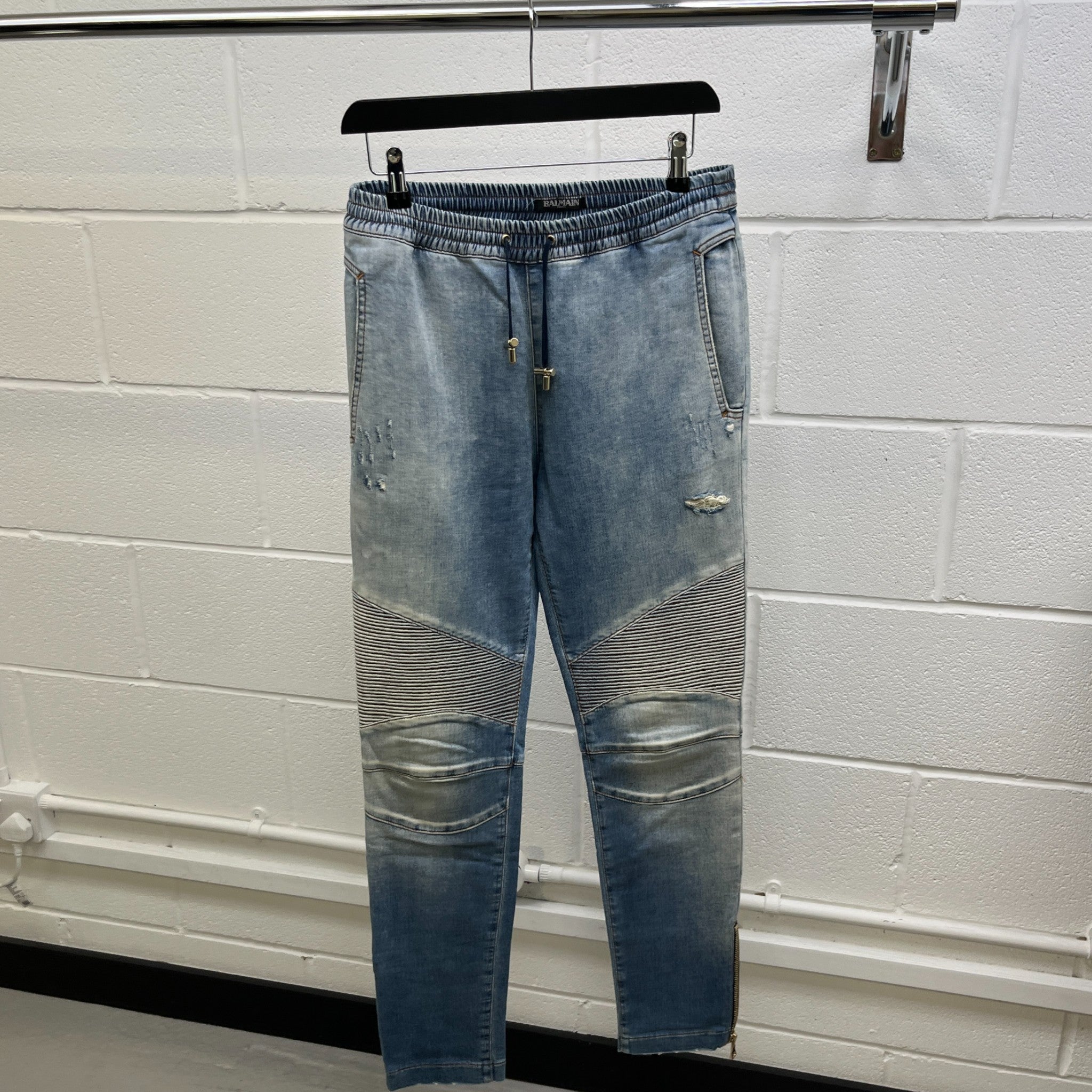 Men's Biker Joggers Blue Size S