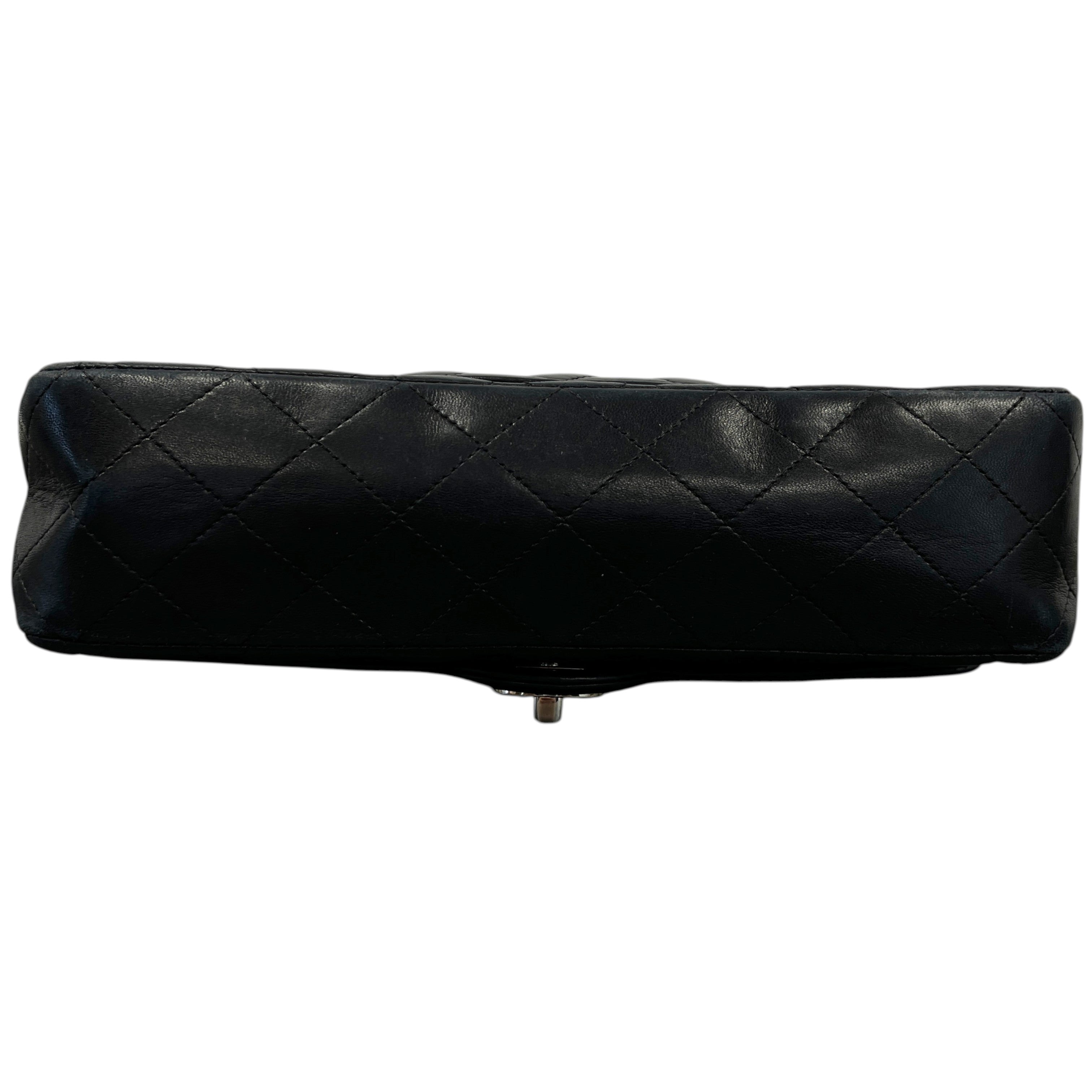 Women's Classic Double Flap Lambskin Bag Black