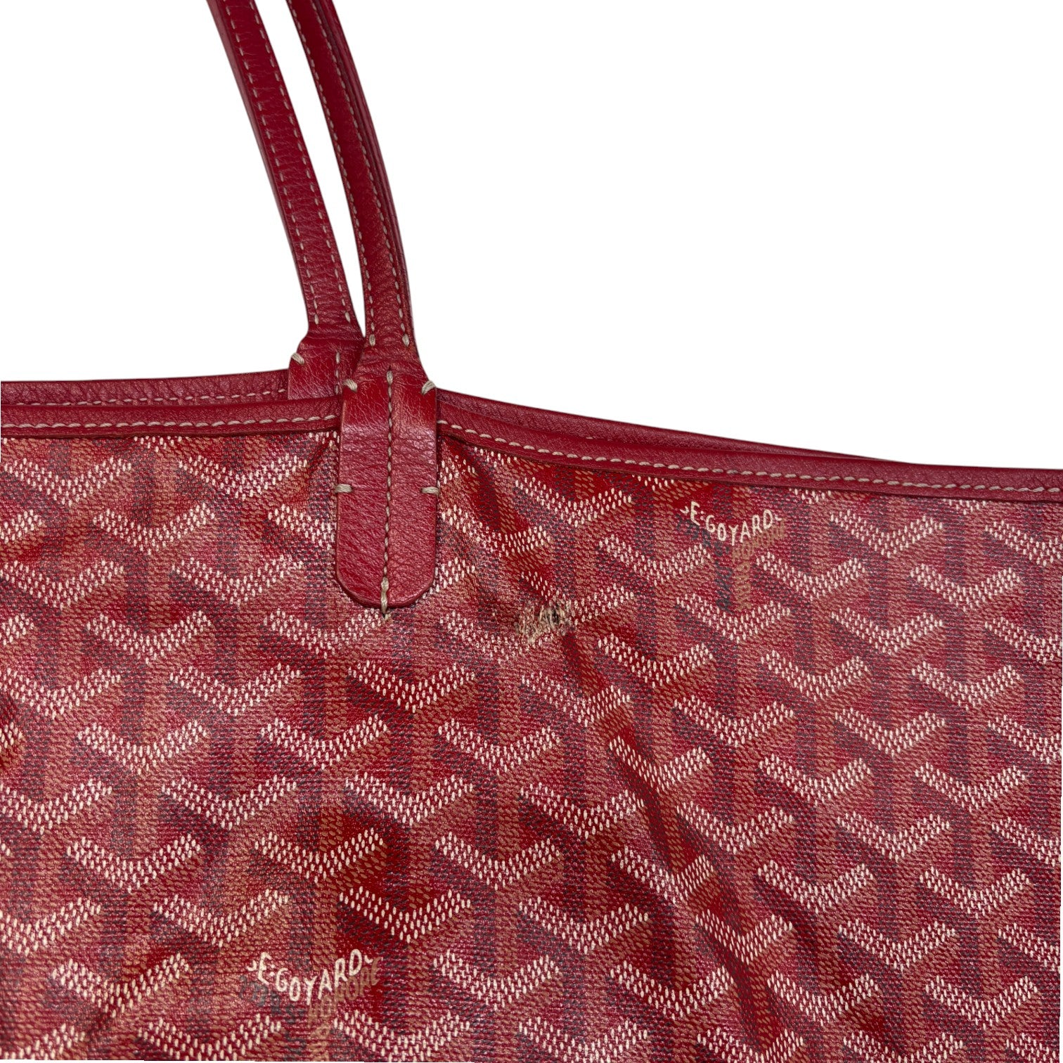 Women's Saint Louis Gm Tote Handbag Red