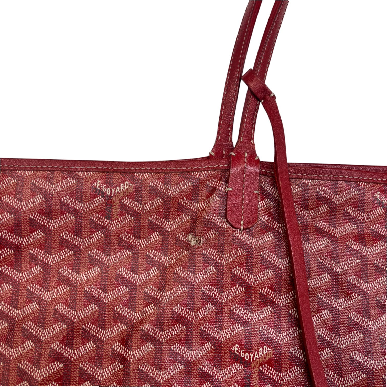 Women's Saint Louis Gm Tote Handbag Red
