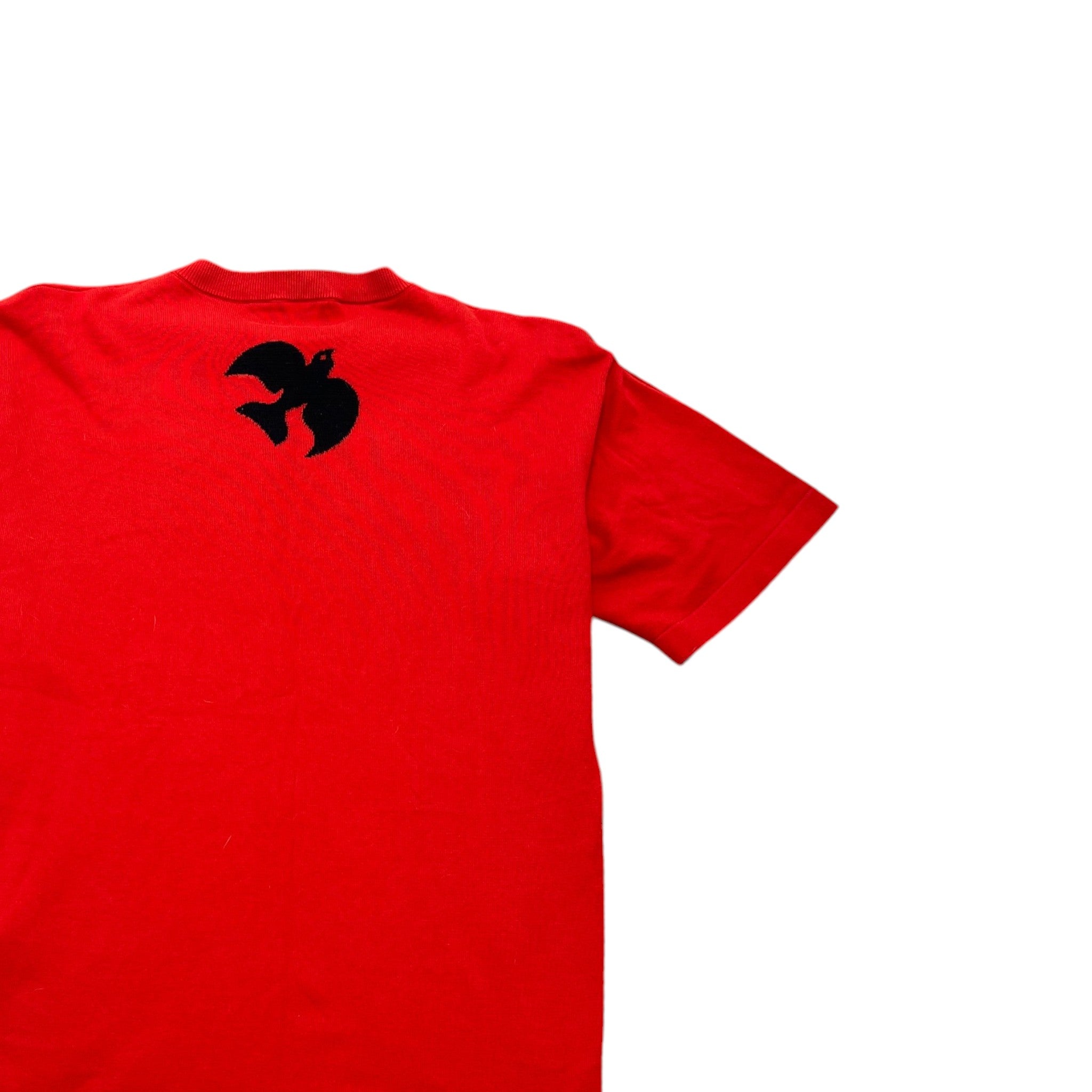 Men's Knitted Logo T-Shirt Red Size M