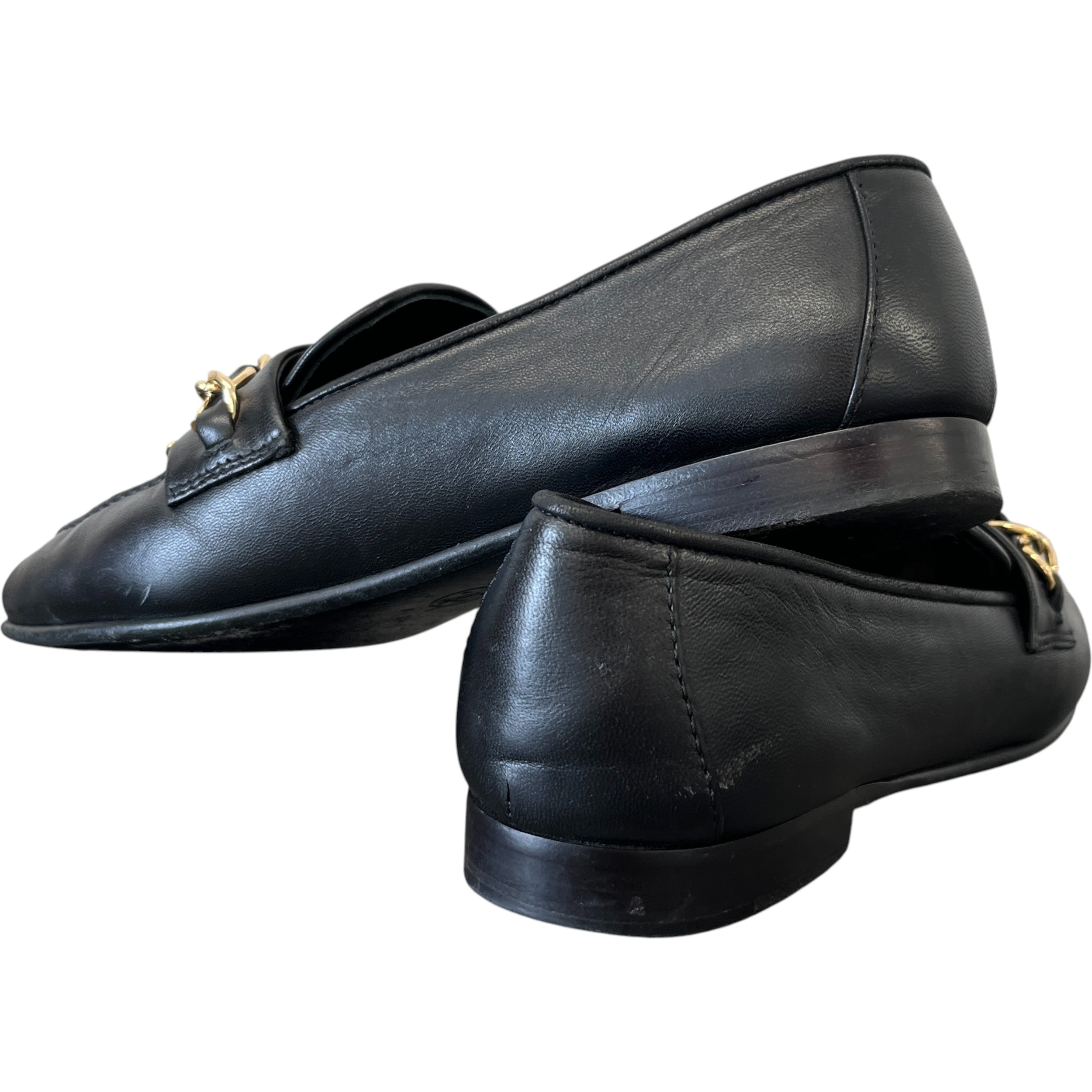 Women's Chain Cc Logo Charm Loafers Black Size EU 36.5 / UK 3.5