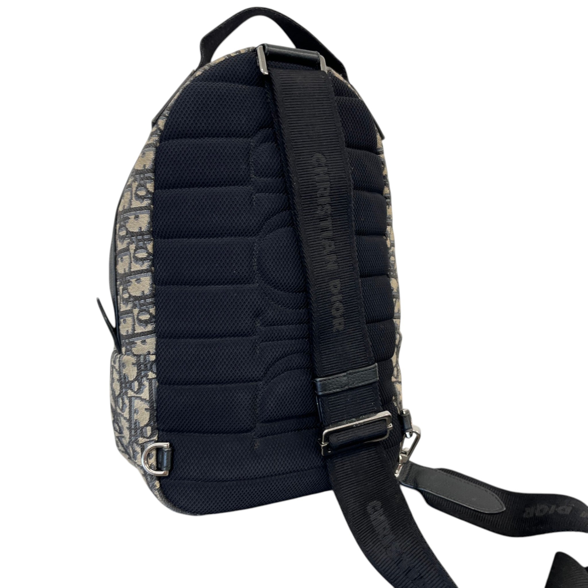Men's Jacquard Rider Sling Bag Black