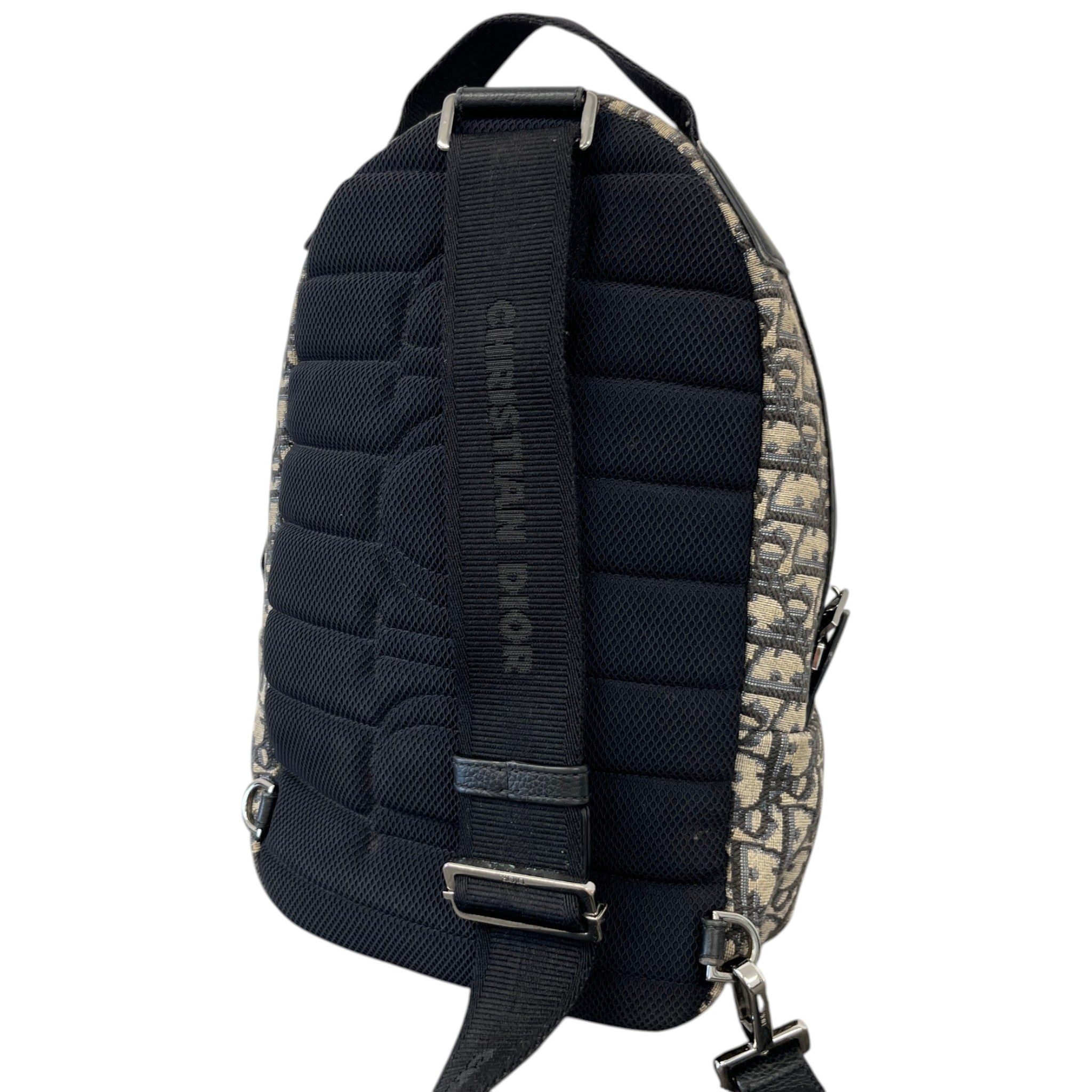 Men's Jacquard Rider Sling Bag Black