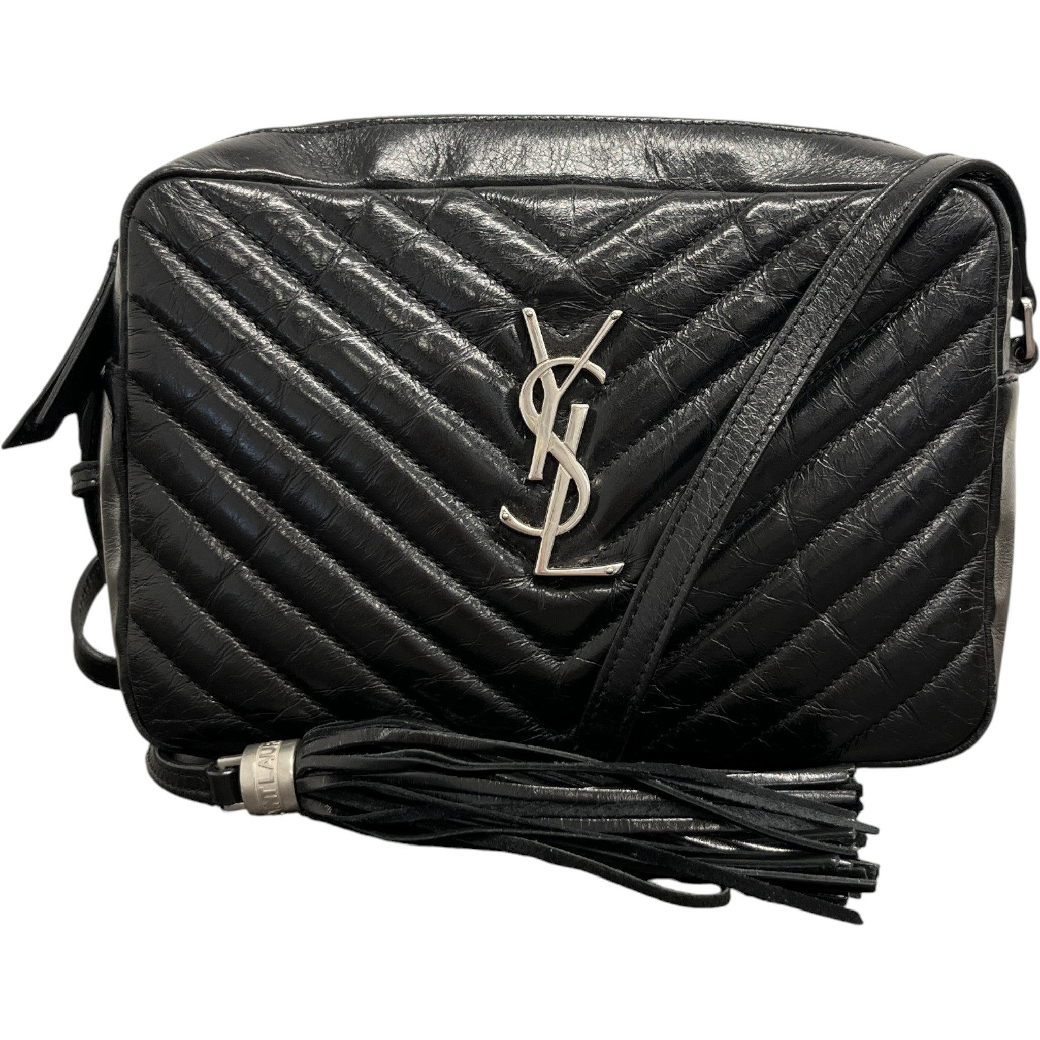 Women's Lou Matelasse Camera Handbag Black