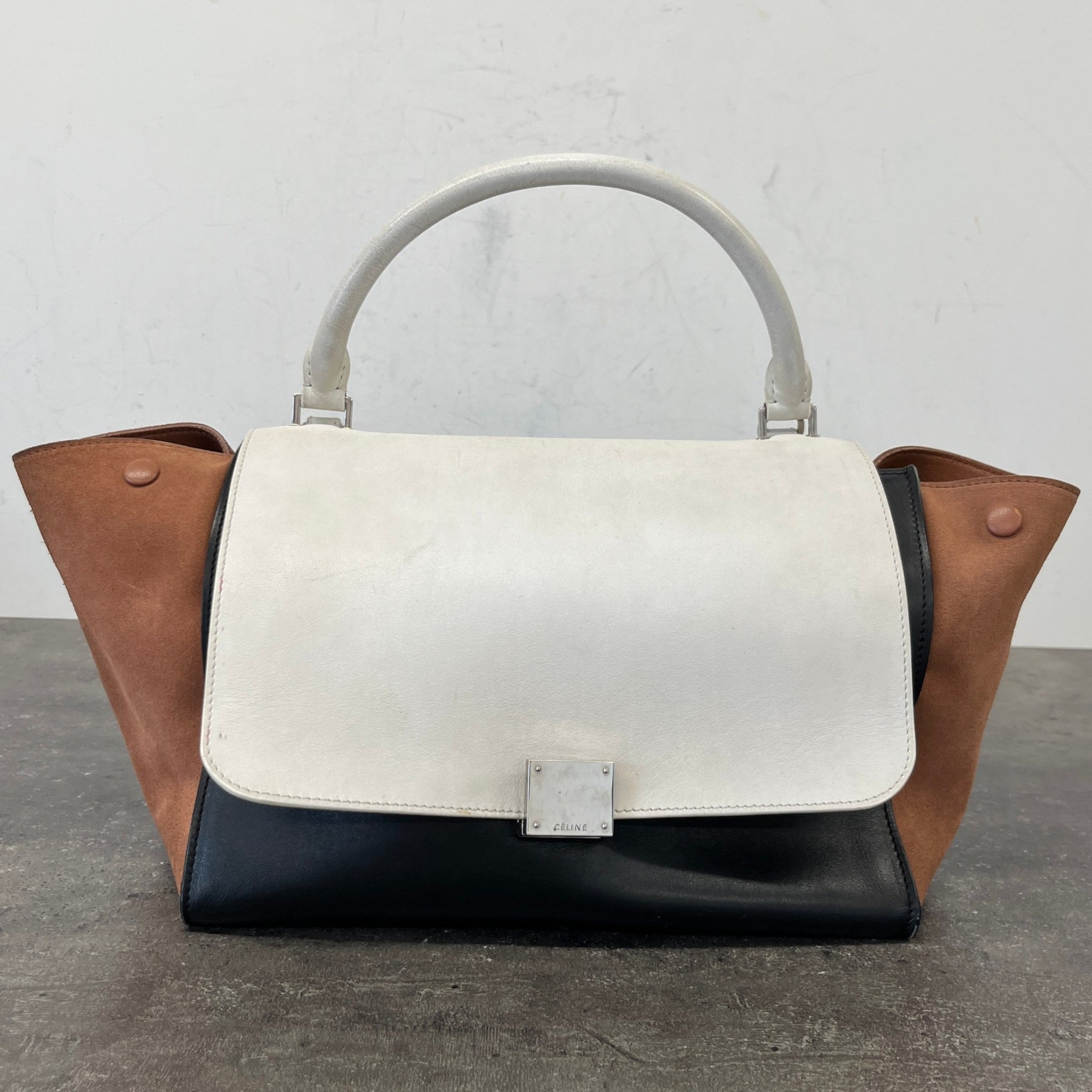 Women's Trapeze Handbag Cream