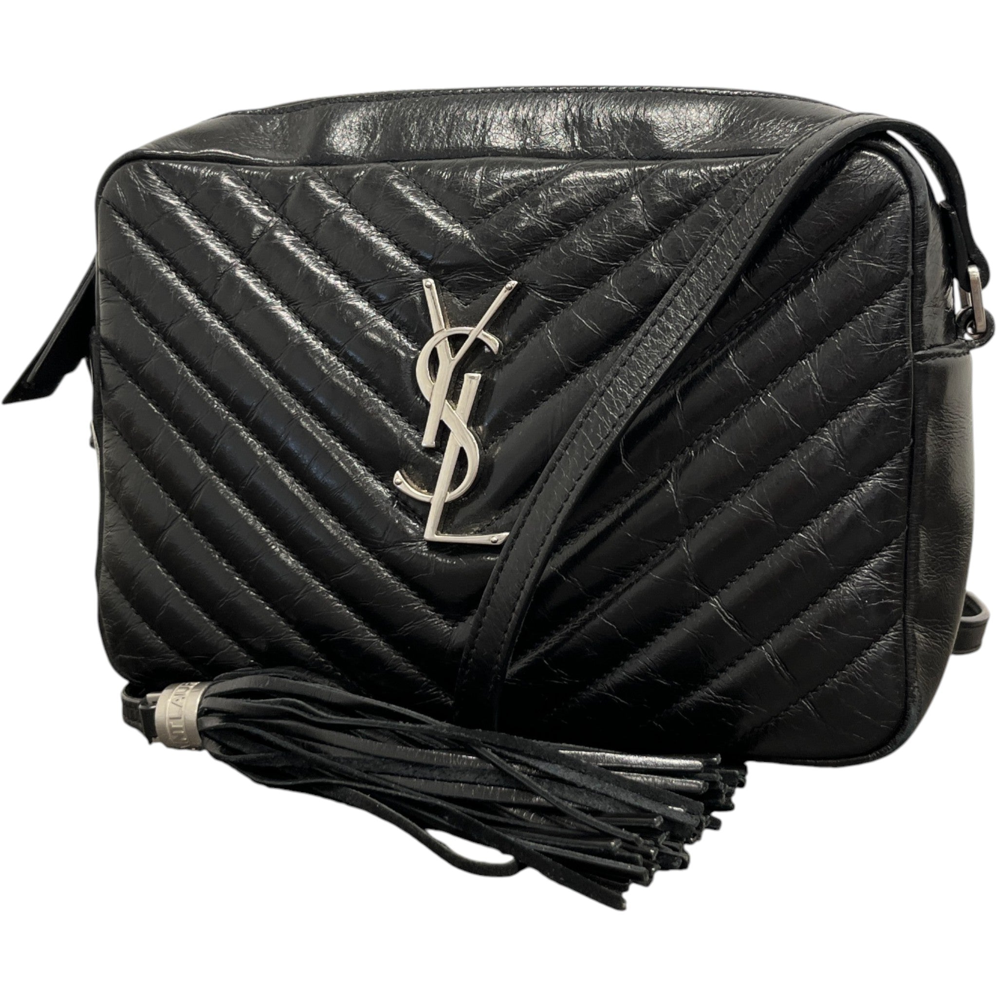 Women's Lou Matelasse Camera Handbag Black
