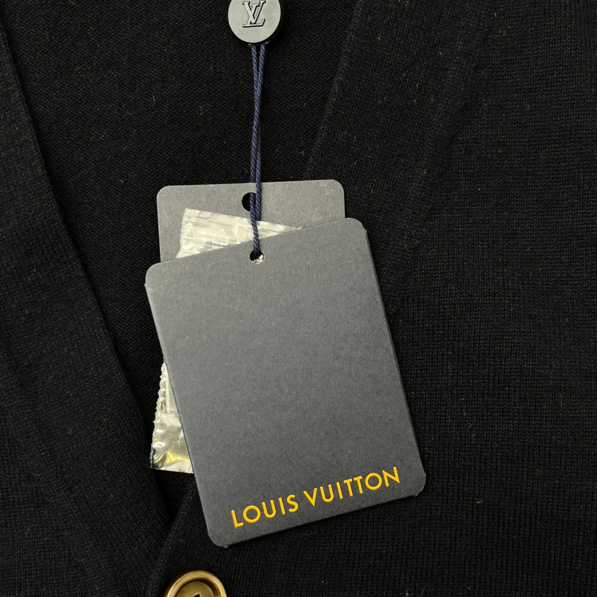 Men's Monogram Mix Cardigan Cardigan Navy Size S